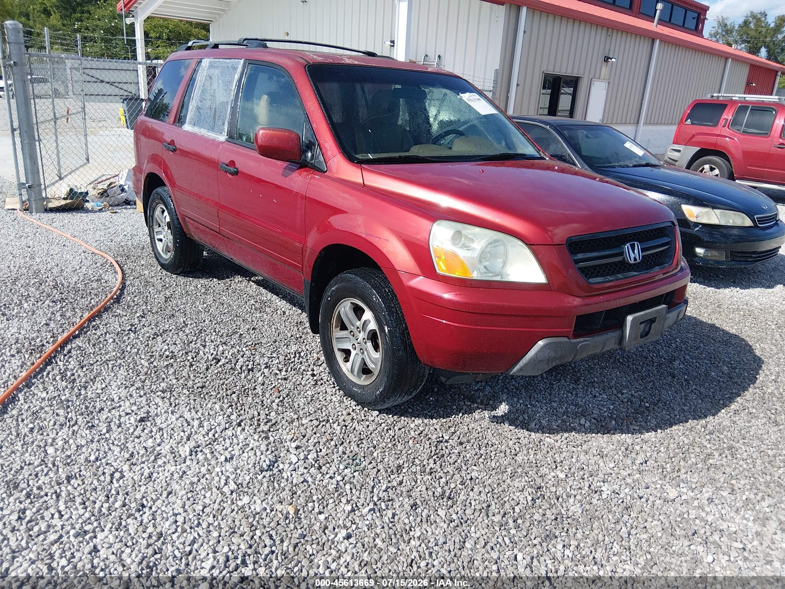 2005 Honda Pilot EX-L, VIN 5FNYF18565B021872 — Normal wear