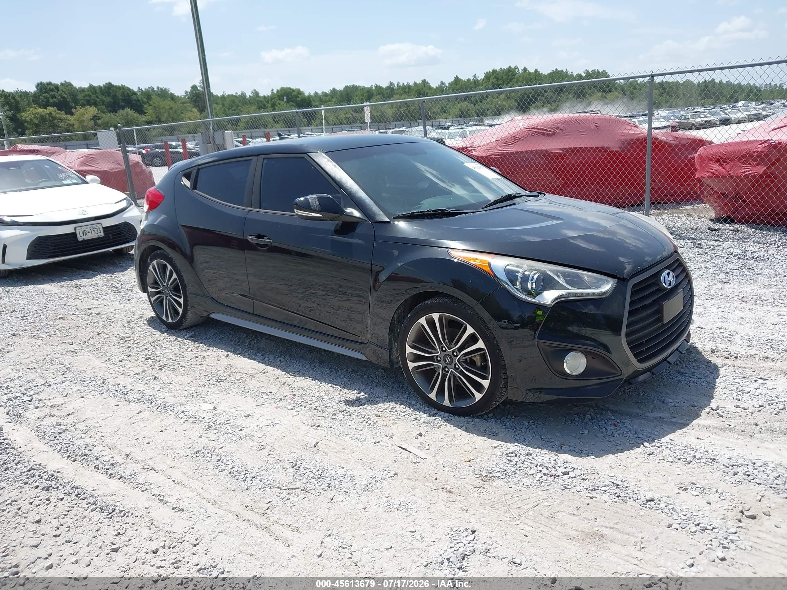 2017 Hyundai Veloster Turbo R-Spec, VIN KMHTC6AE2HU312662 — Normal wear