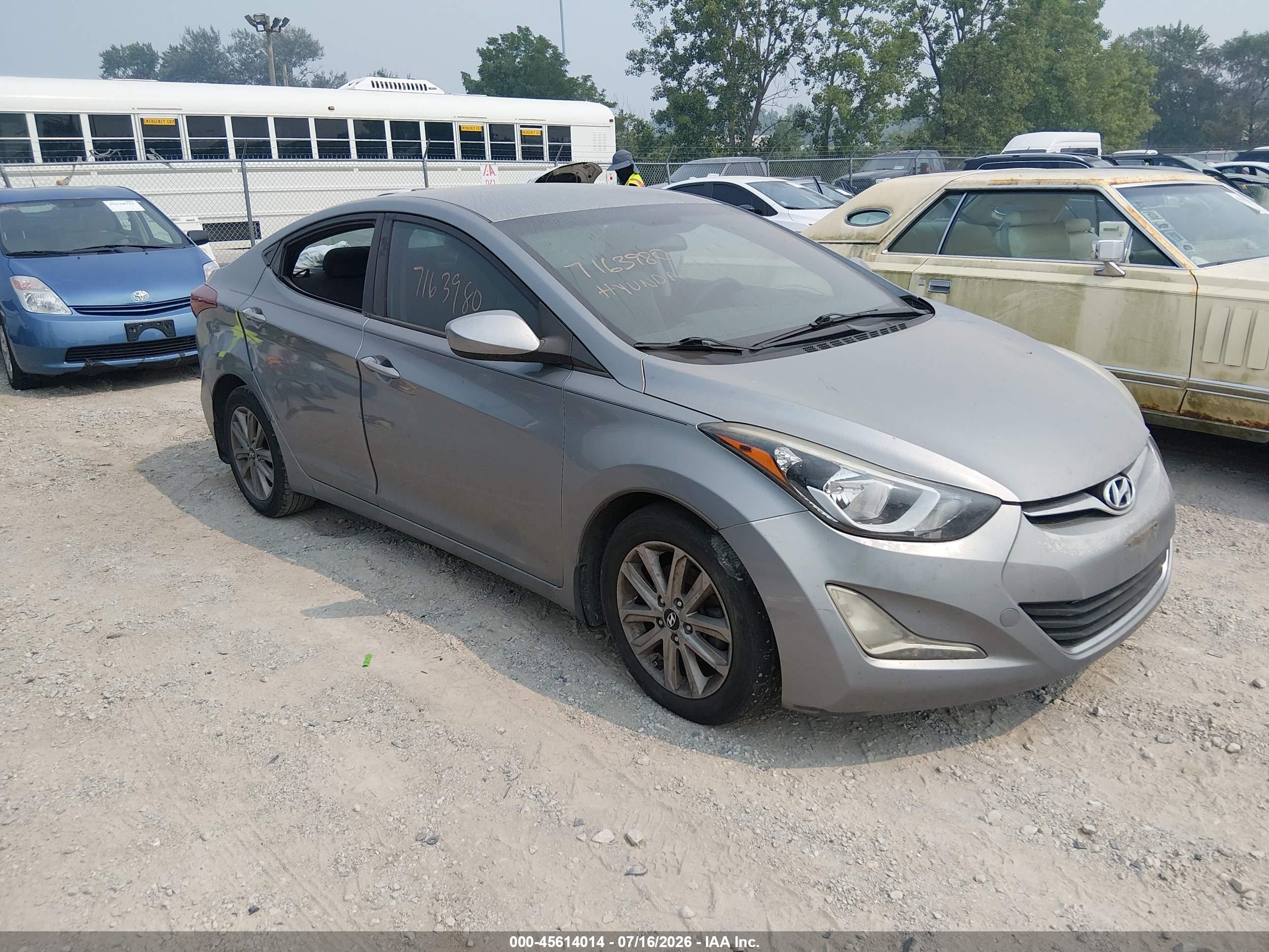 2016 Hyundai Elantra SE, VIN KMHDH4AE3GU477810 — Theft recovery