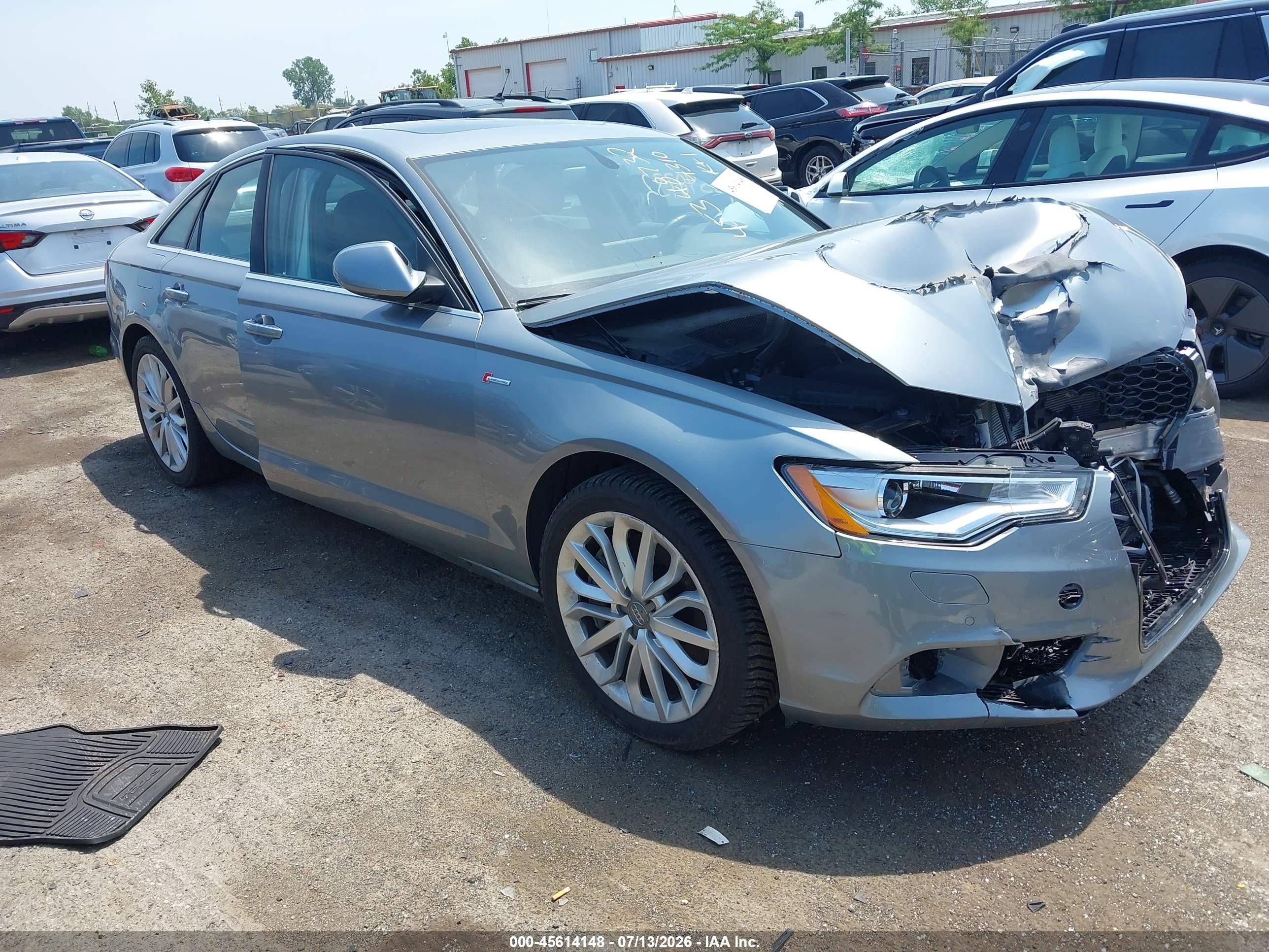 2014 Audi A6 Premium Plus, VIN WAUFGAFC1EN034310 — Front end