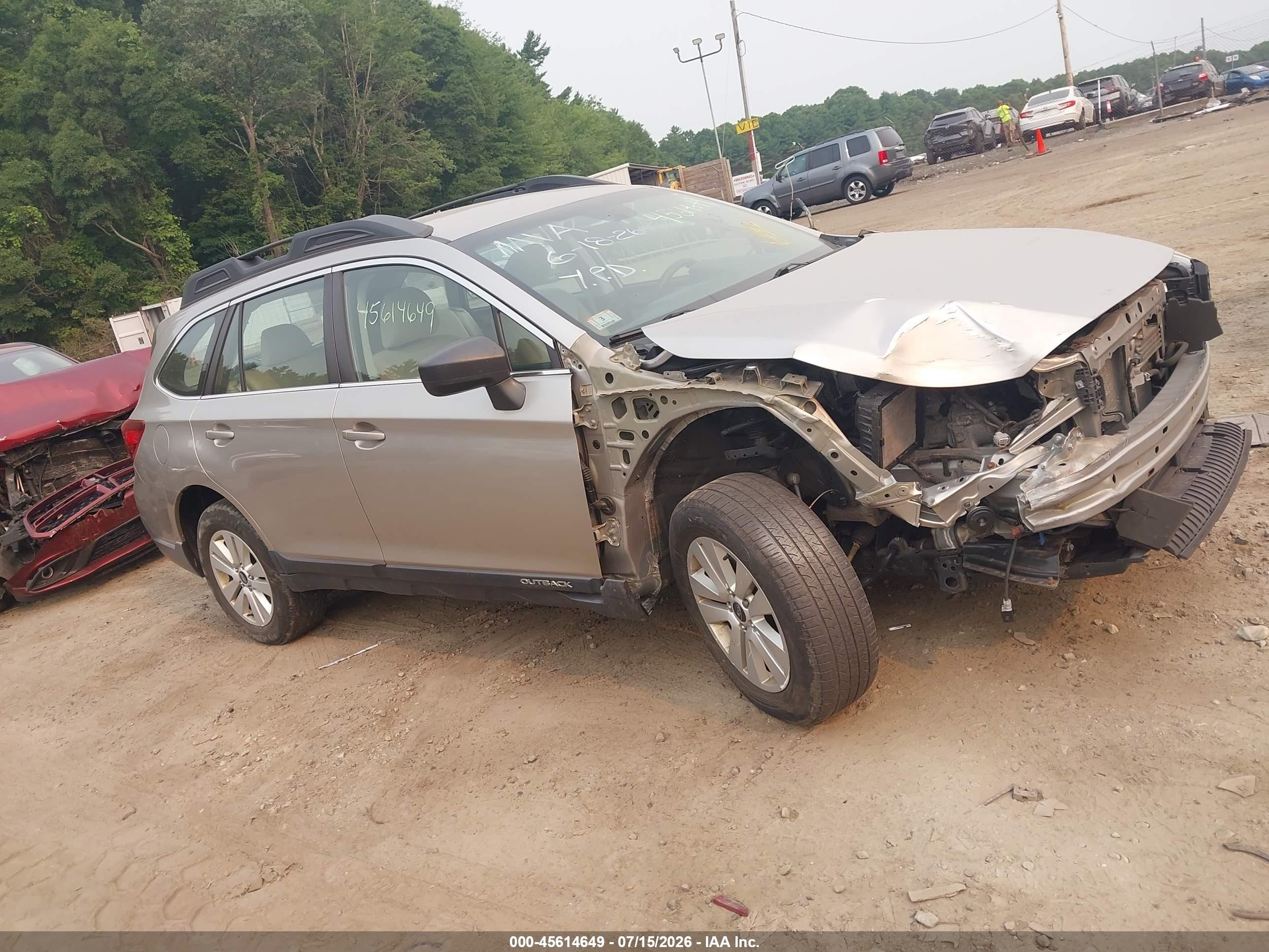 2019 Subaru Outback, VIN 4S4BSABC6K3371872 — Side