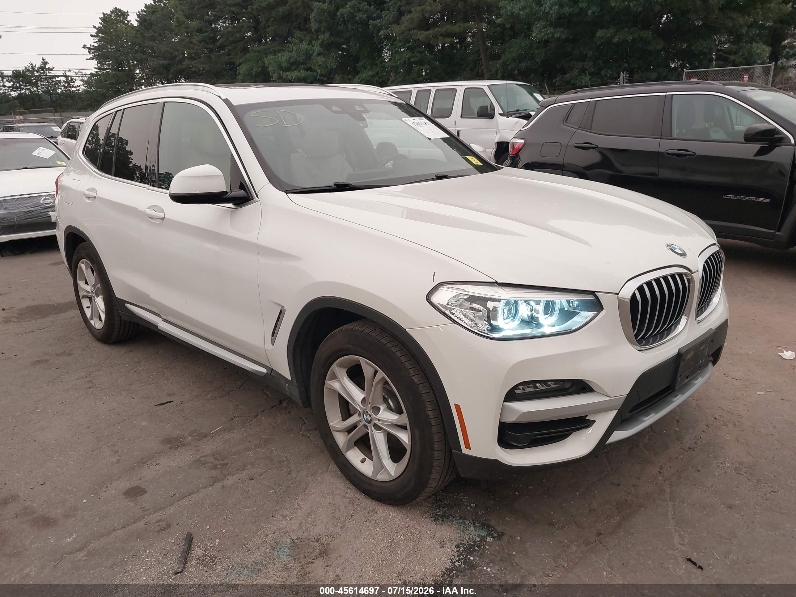2020 BMW X3 xDrive30i, VIN 5UXTY5C00L9C38964 — Water / flood