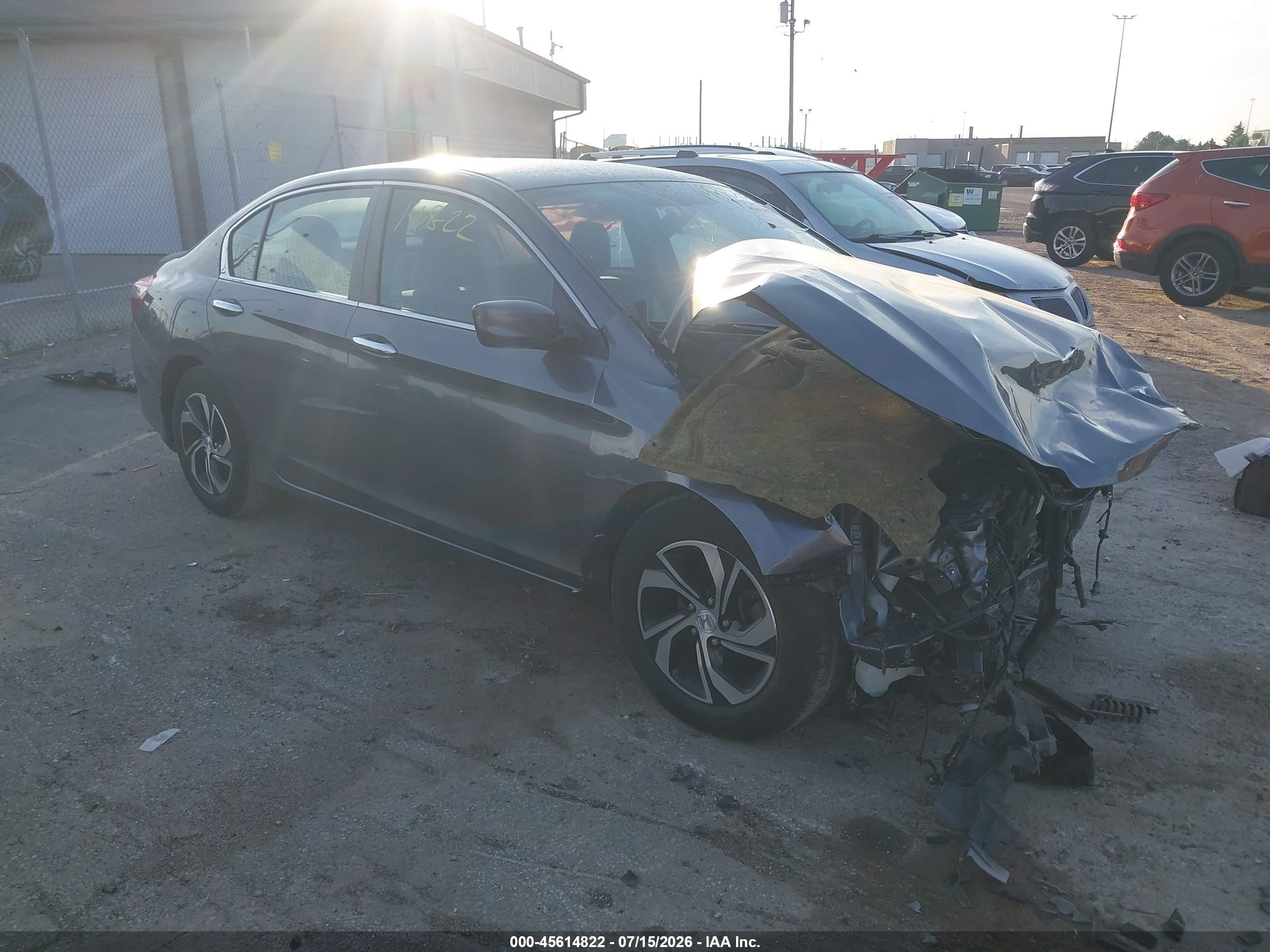2017 Honda Accord LX, VIN 1HGCR2F36HA257056 — Front end