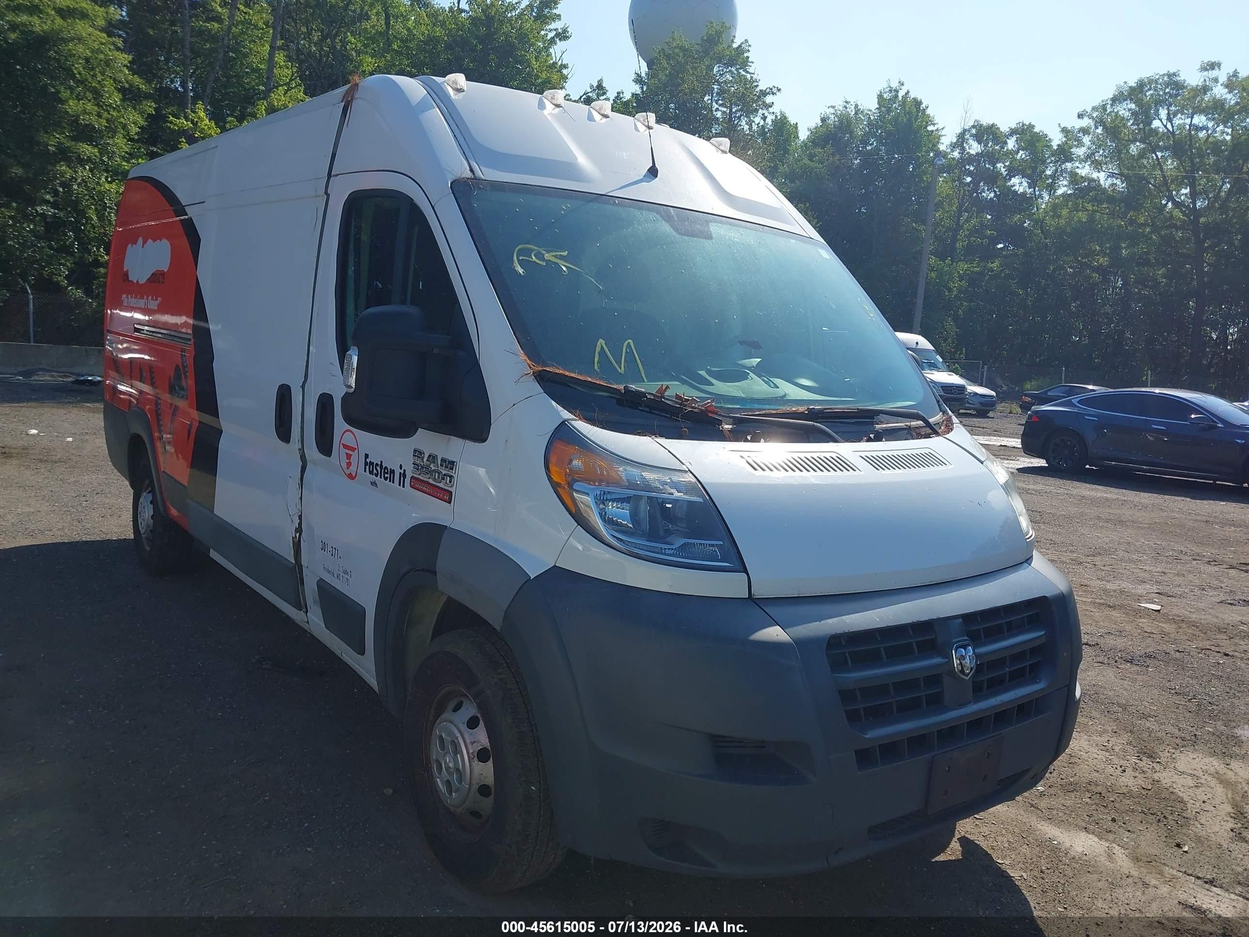 2018 Ram ProMaster Cargo, VIN 3C6URVJG5JE101308 — Обычный износ