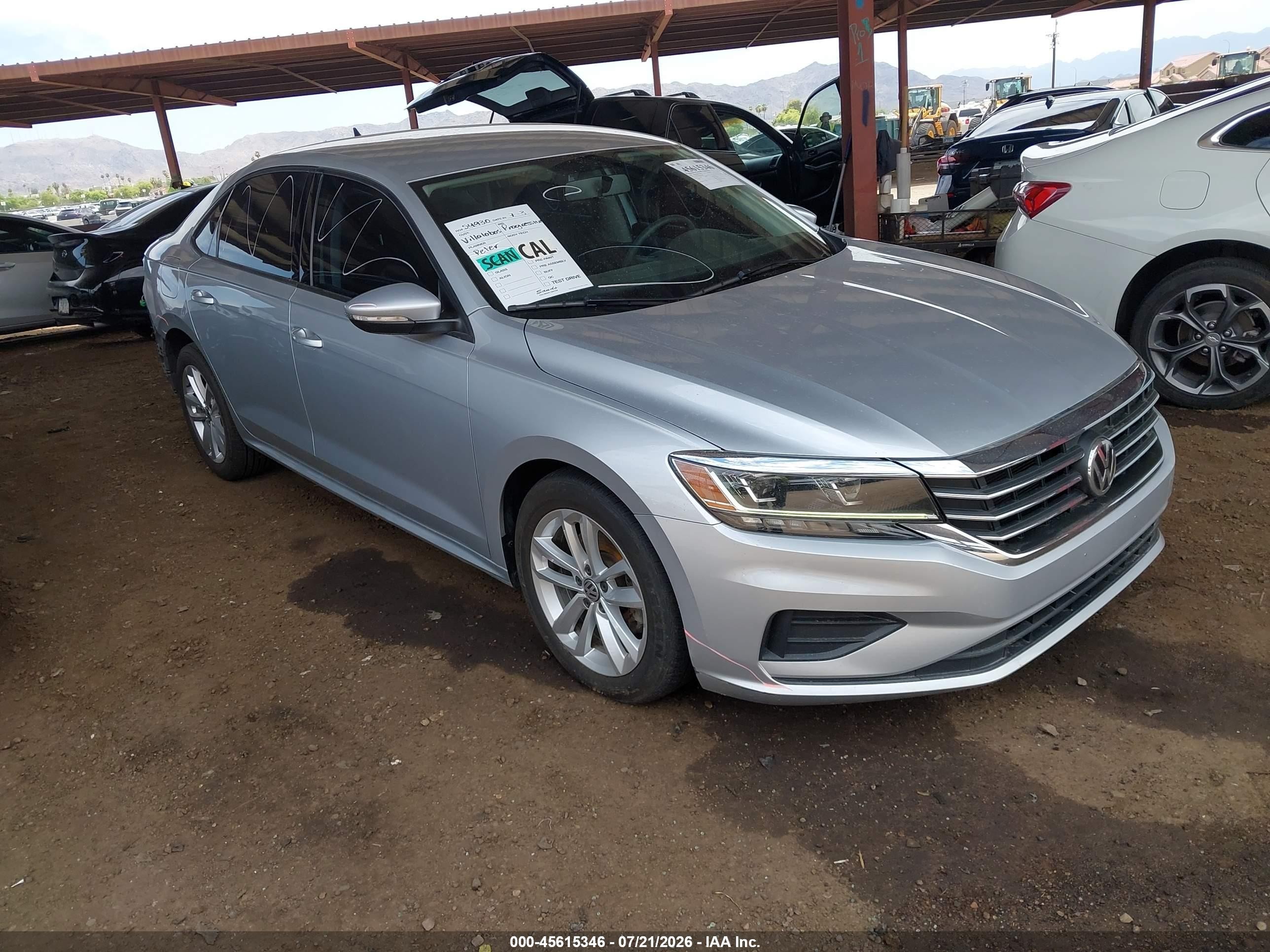 2020 Volkswagen Passat S, VIN 1VWAA7A38LC012741 — Rear end