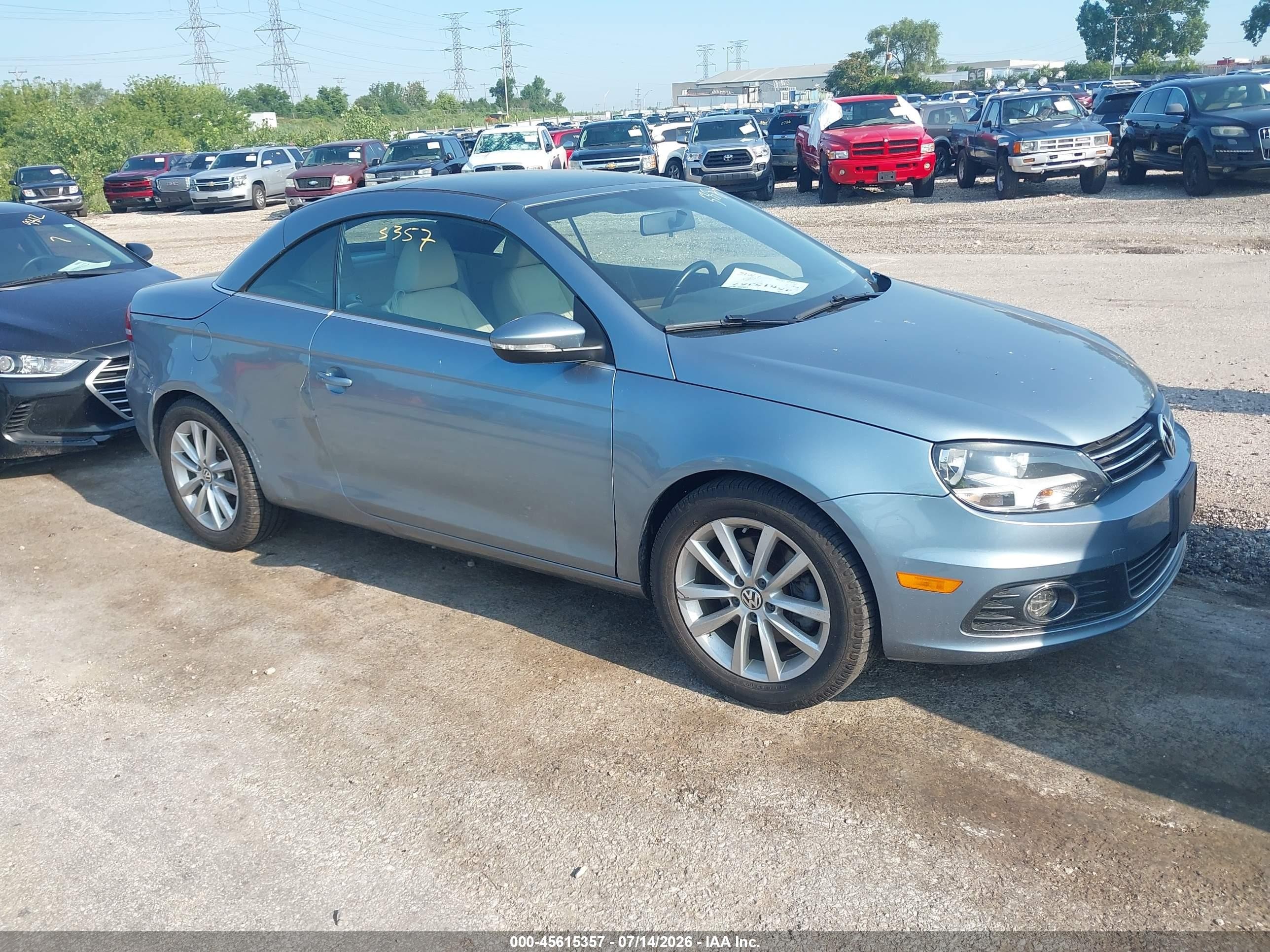 2015 Volkswagen Eos Komfort, VIN WVWBW8AH3FV002525 — Normal wear