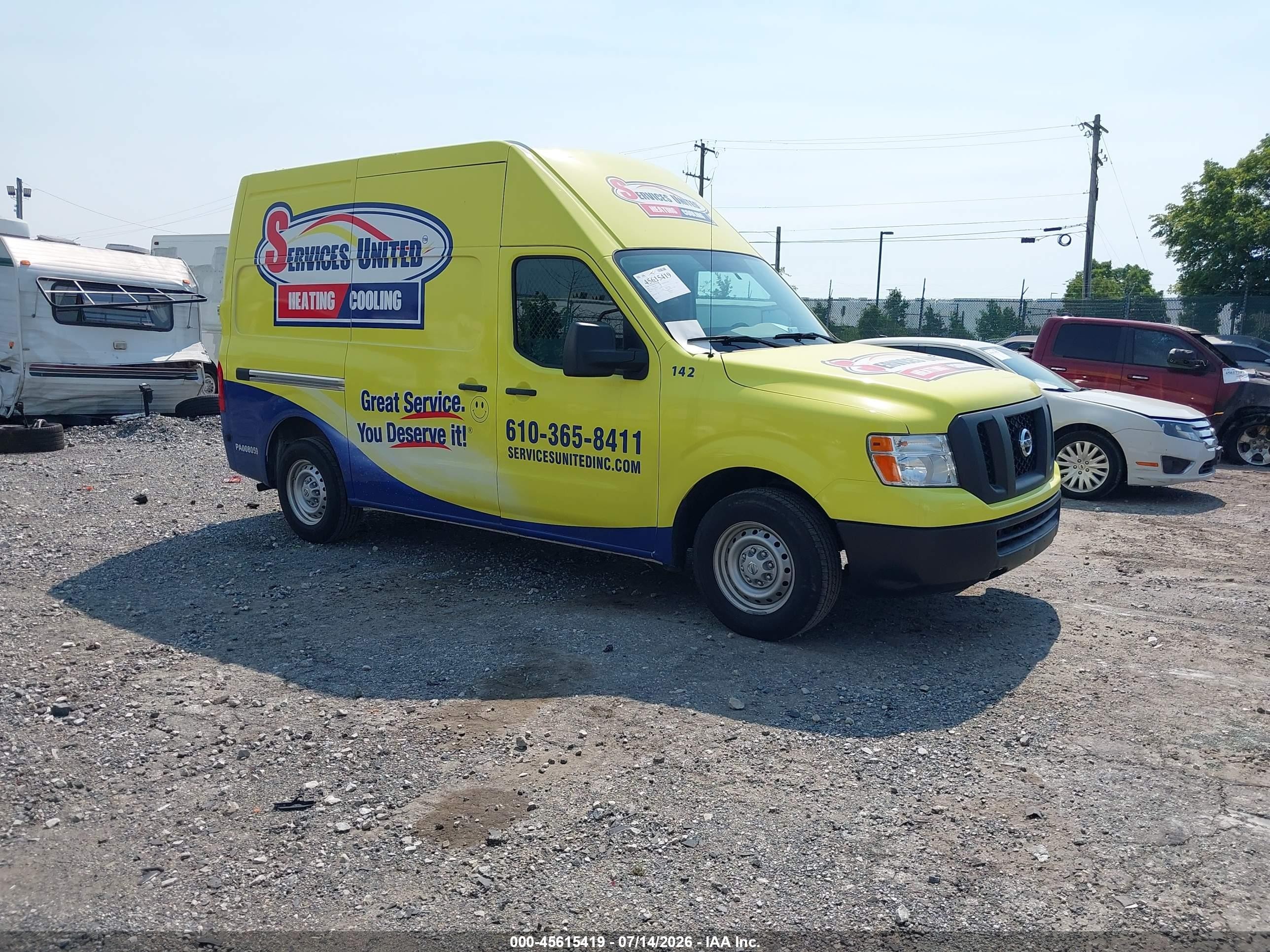 2021 Nissan NV Cargo S, VIN 1N6BF0LY2MN803763 — Not stated