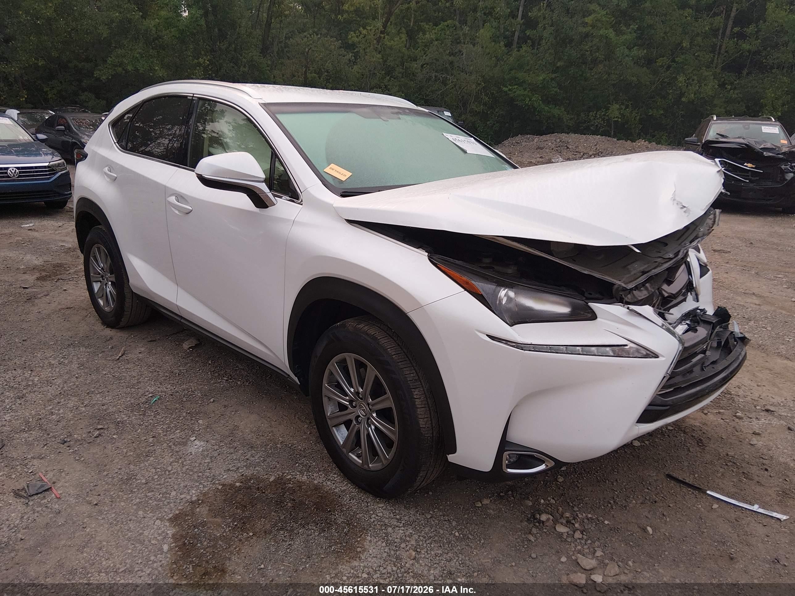 2017 Lexus NX 200t, VIN JTJYARBZ4H2051367 — Front end