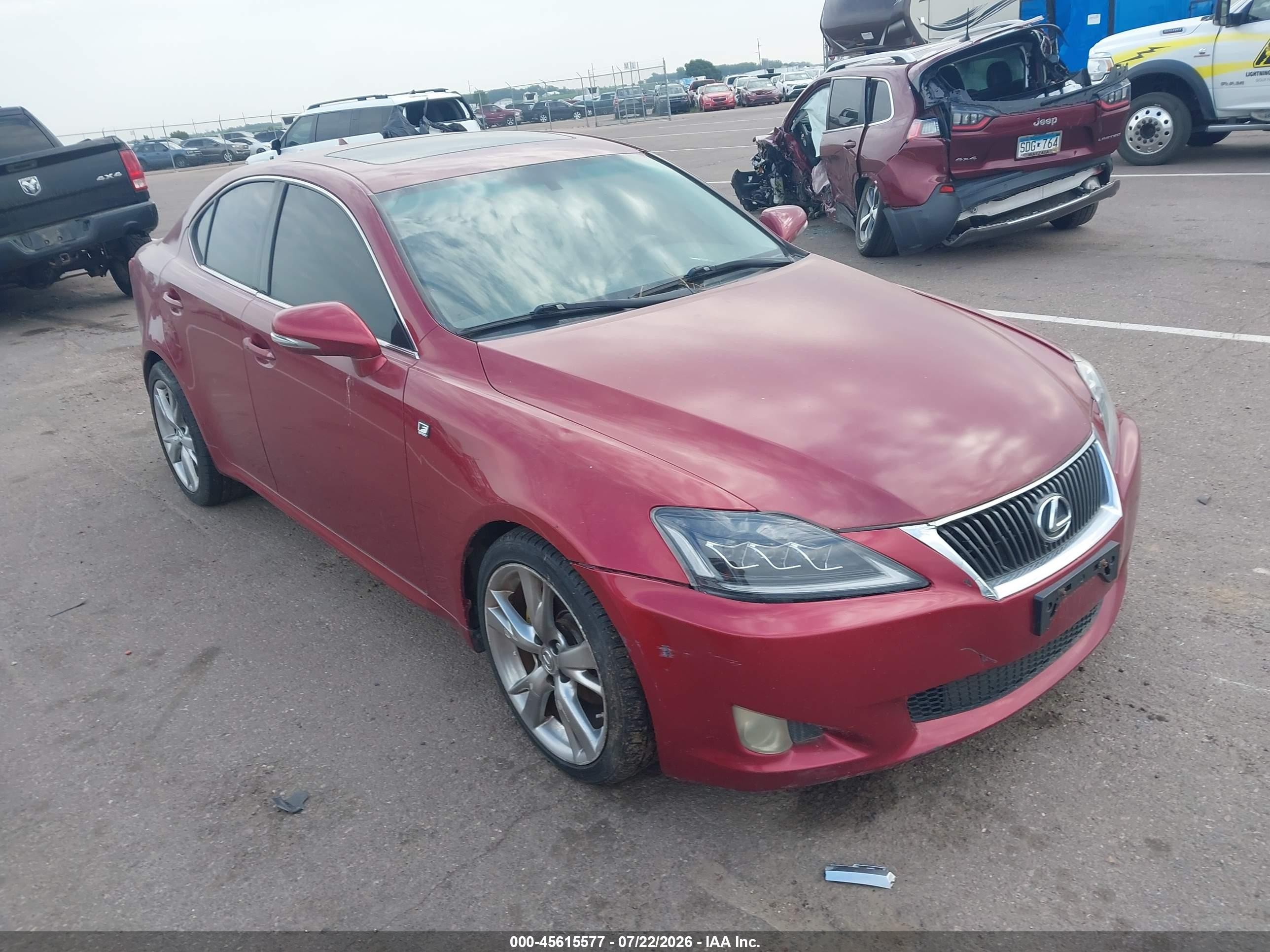 2010 Lexus IS 250, VIN JTHBF5C21A5112830 — Normal wear