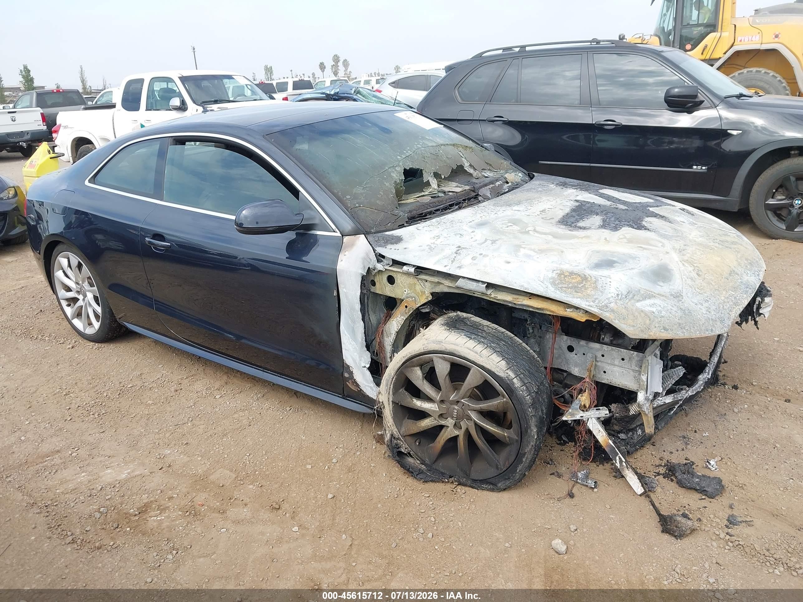 2016 Audi A5 Premium Plus, VIN WAUM2AFR6GA004031 — Engine fire