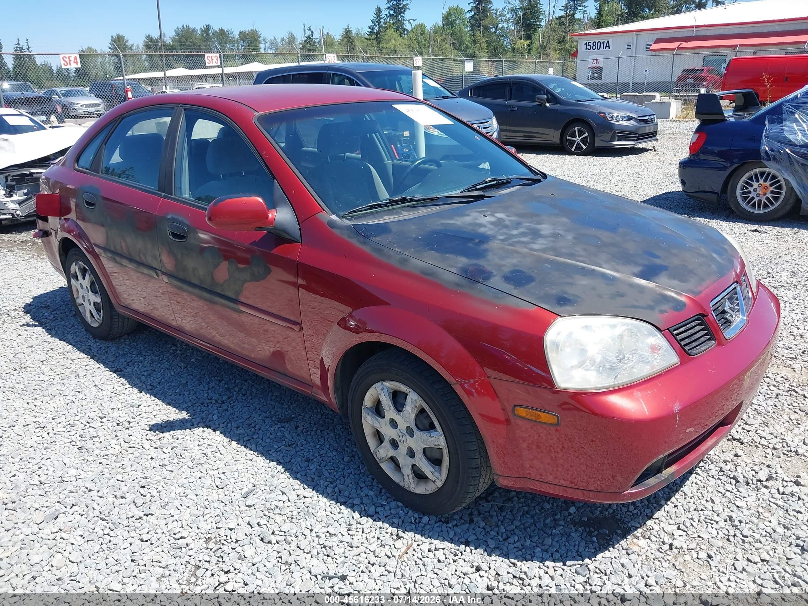2004 Suzuki Forenza S, VIN KL5JD52Z64K955001 — Зад
