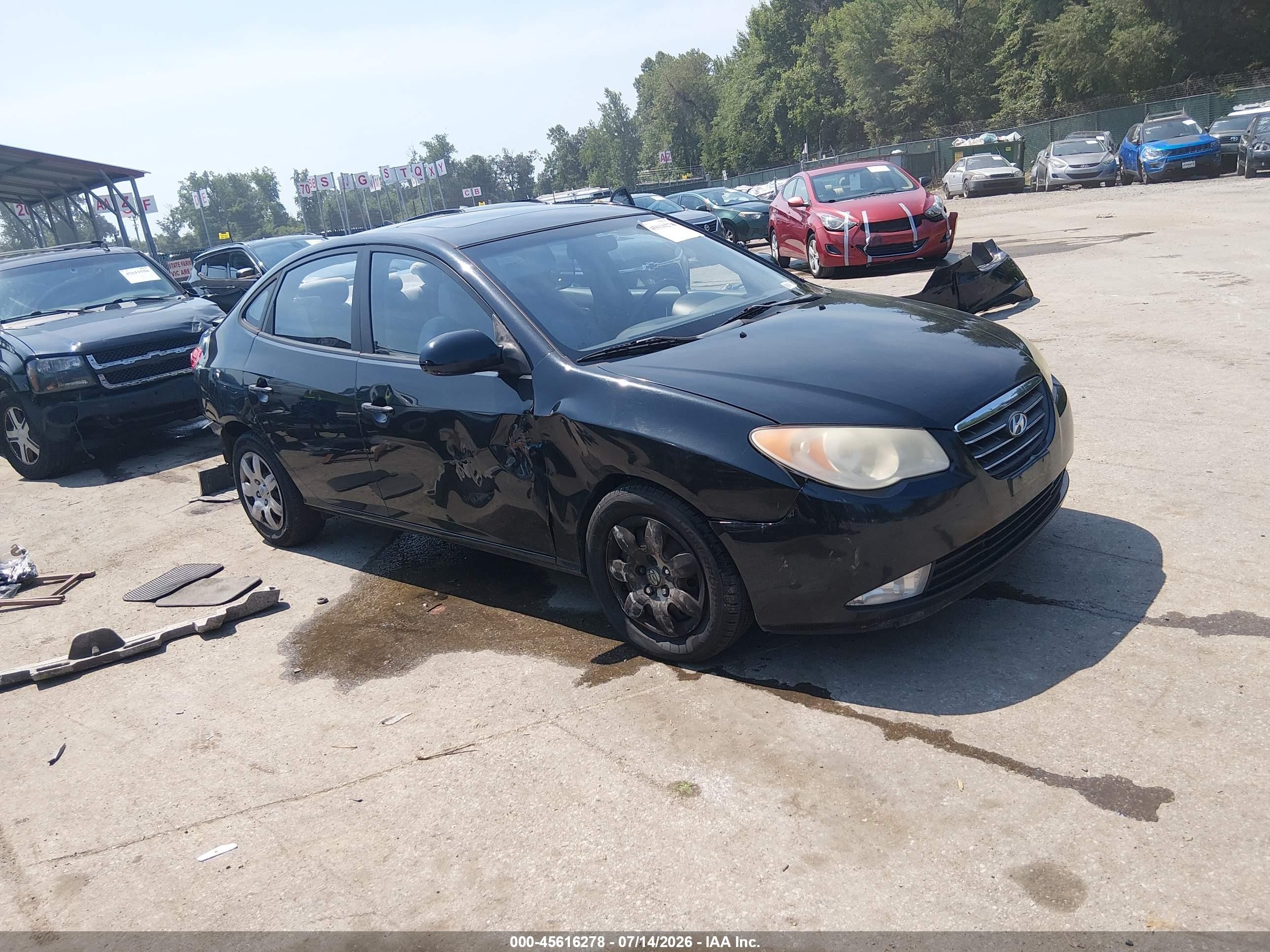 2009 Hyundai Elantra GLS, VIN KMHDU46D79U658858 — Rear end