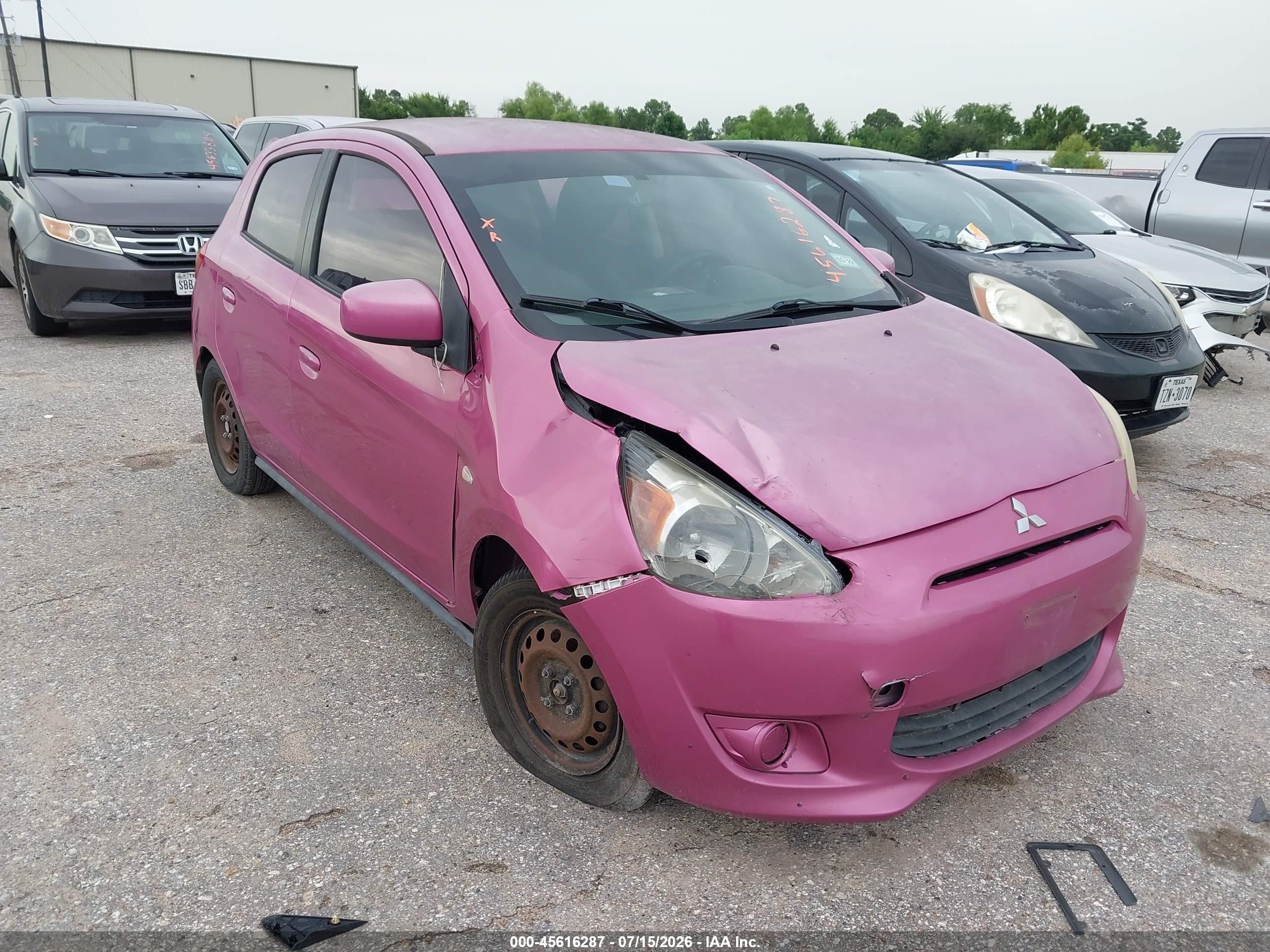 2015 Mitsubishi Mirage DE, VIN ML32A3HJ8FH050131 — Normal wear