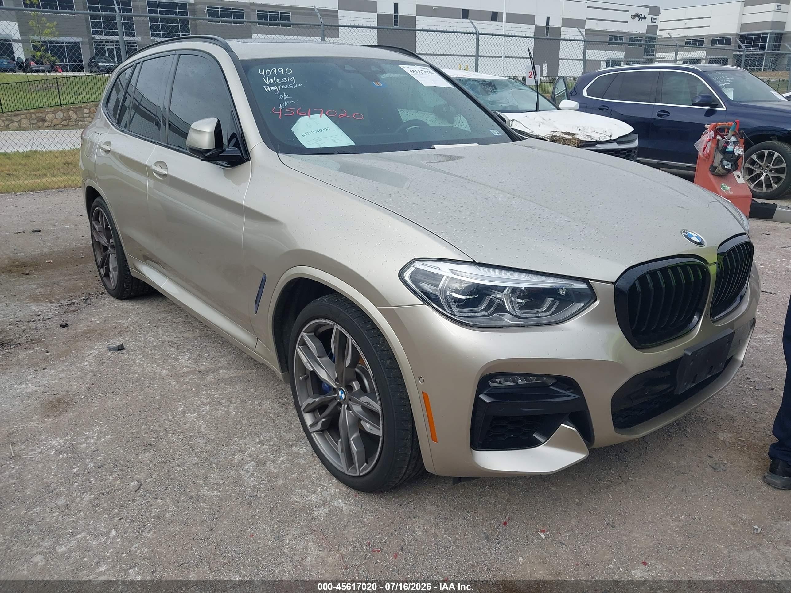 2021 BMW X3 M40i, VIN 5UXTY9C08M9G95806 — Undercarriage