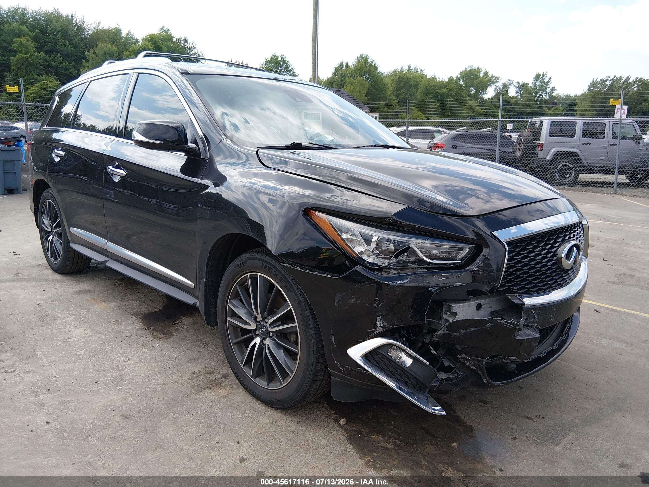 2017 Infiniti QX60, VIN 5N1DL0MM9HC561437 — Front end