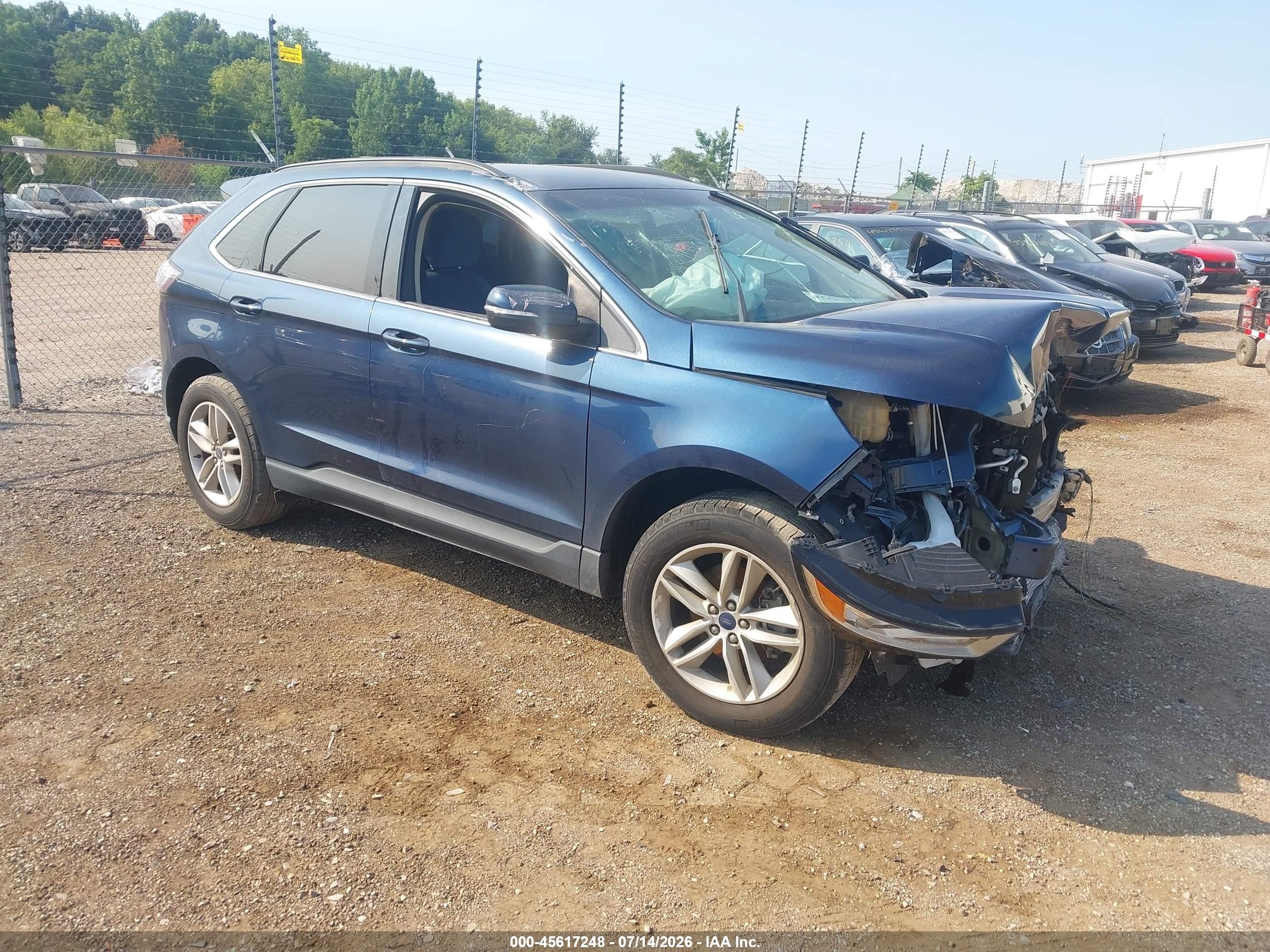 2017 Ford Edge SEL, VIN 2FMPK3J93HBC41323 — Front end