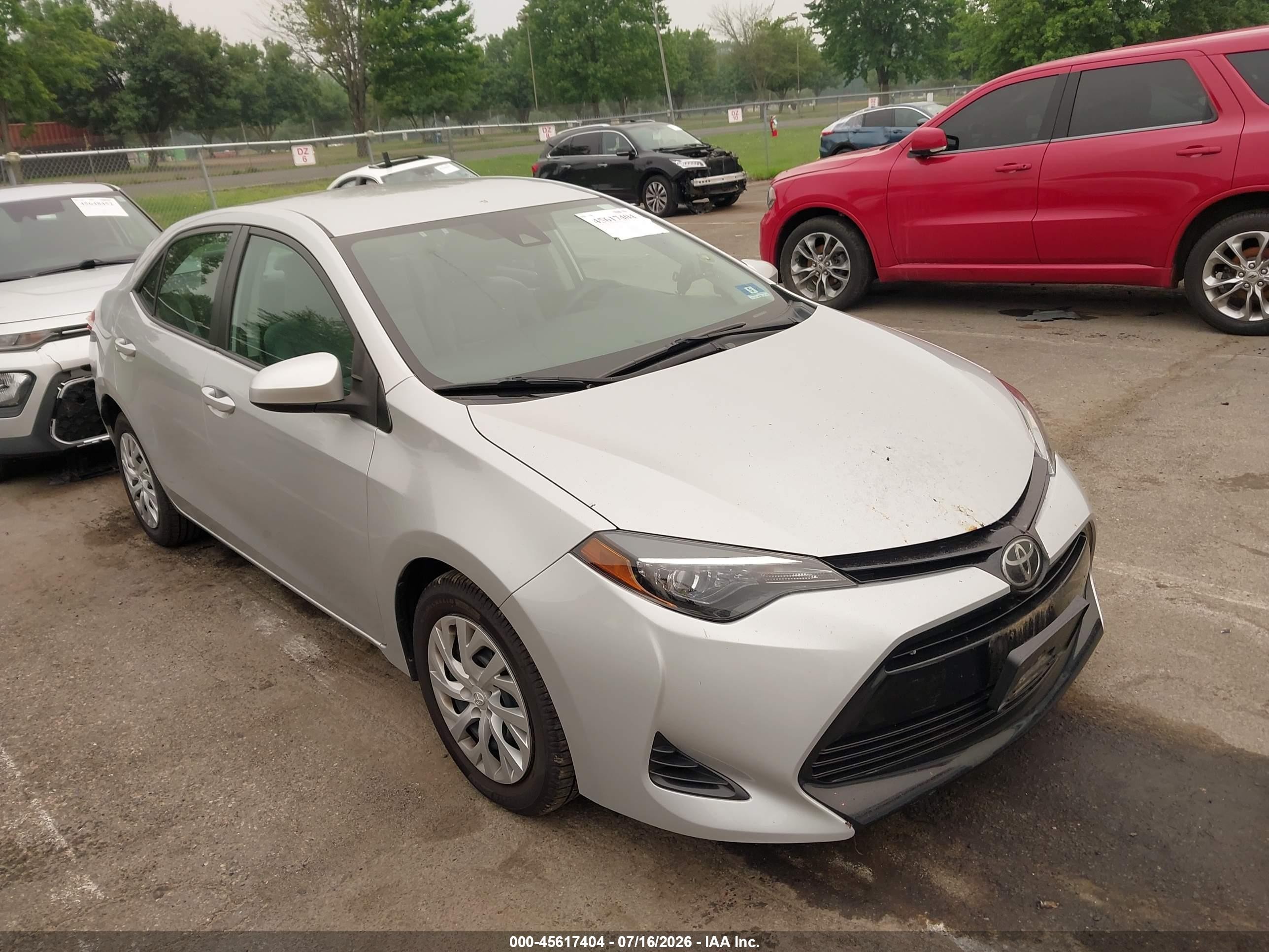 2018 Toyota Corolla LE, VIN 2T1BURHE7JC981551 — Water / flood