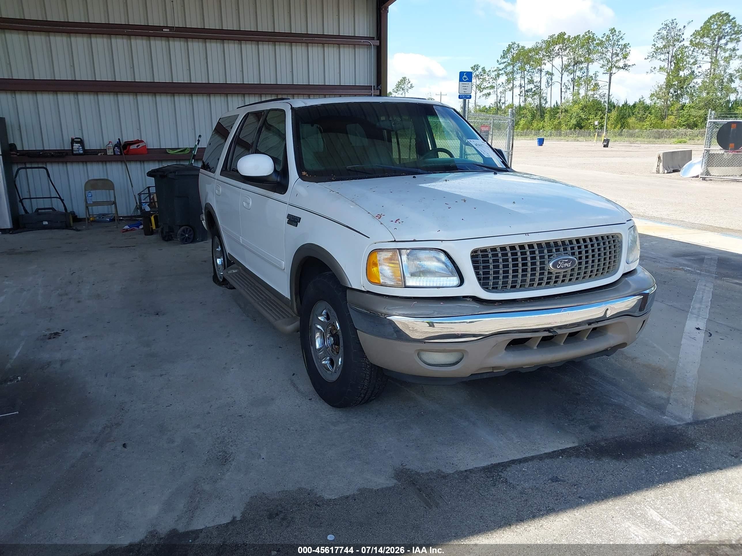 2001 Ford Expedition Eddie Bauer, VIN 1FMRU17L21LB21951 — Бок