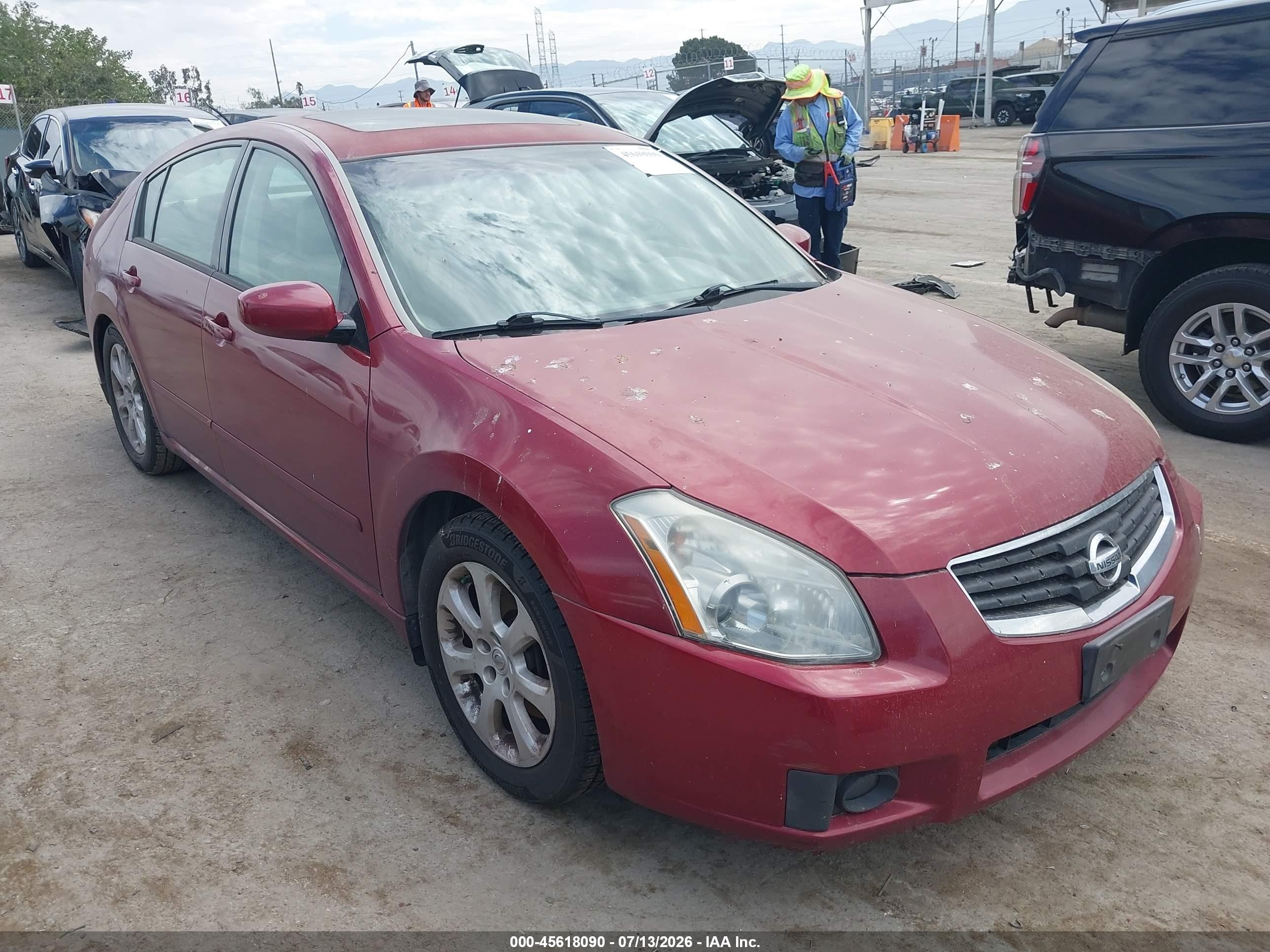 2007 Nissan Maxima SL, VIN 1N4BA41E97C853499 — Не указано
