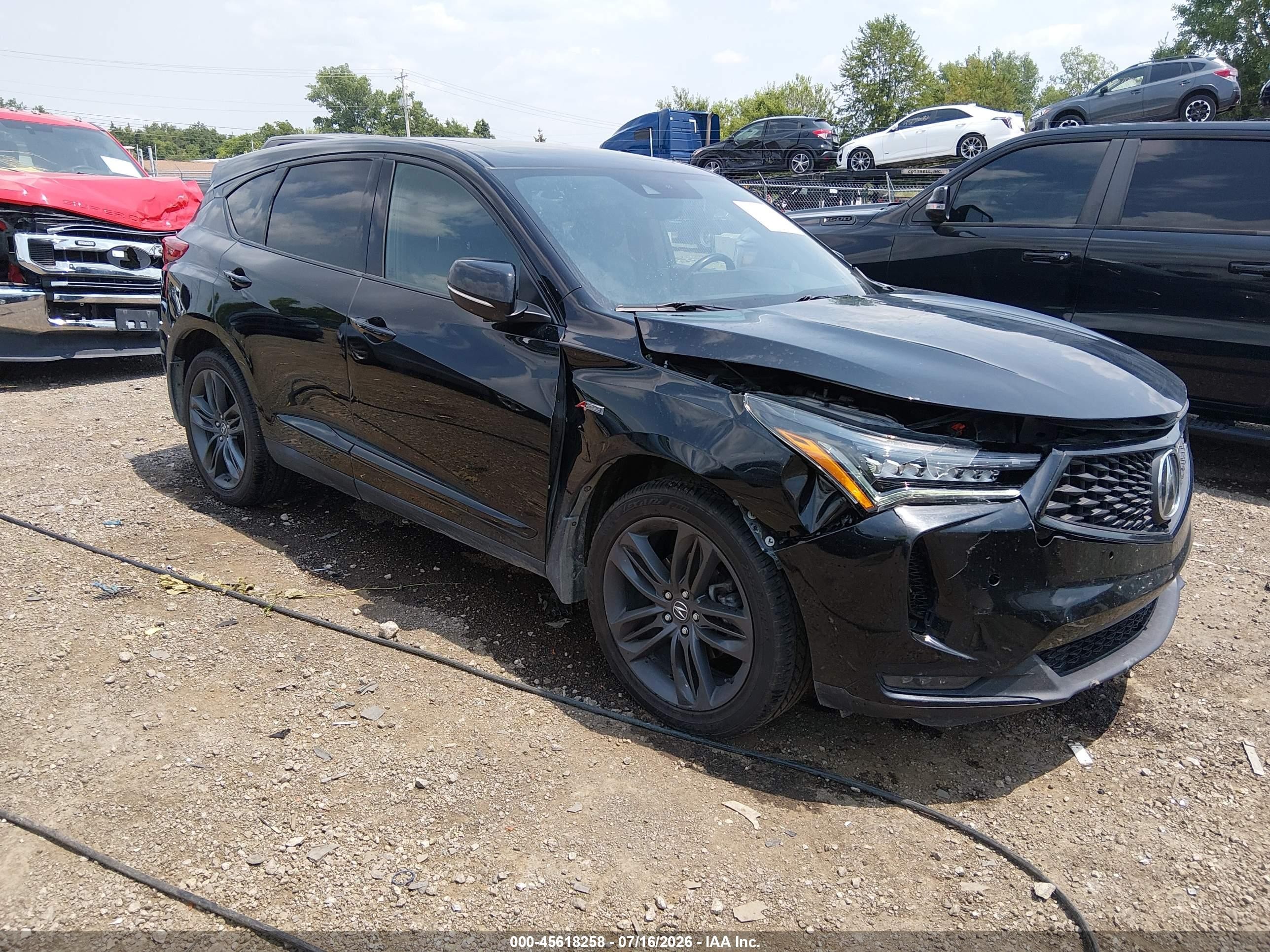 2022 Acura RDX w/A-Spec Package, VIN 5J8TC2H65NL802768 — Front end