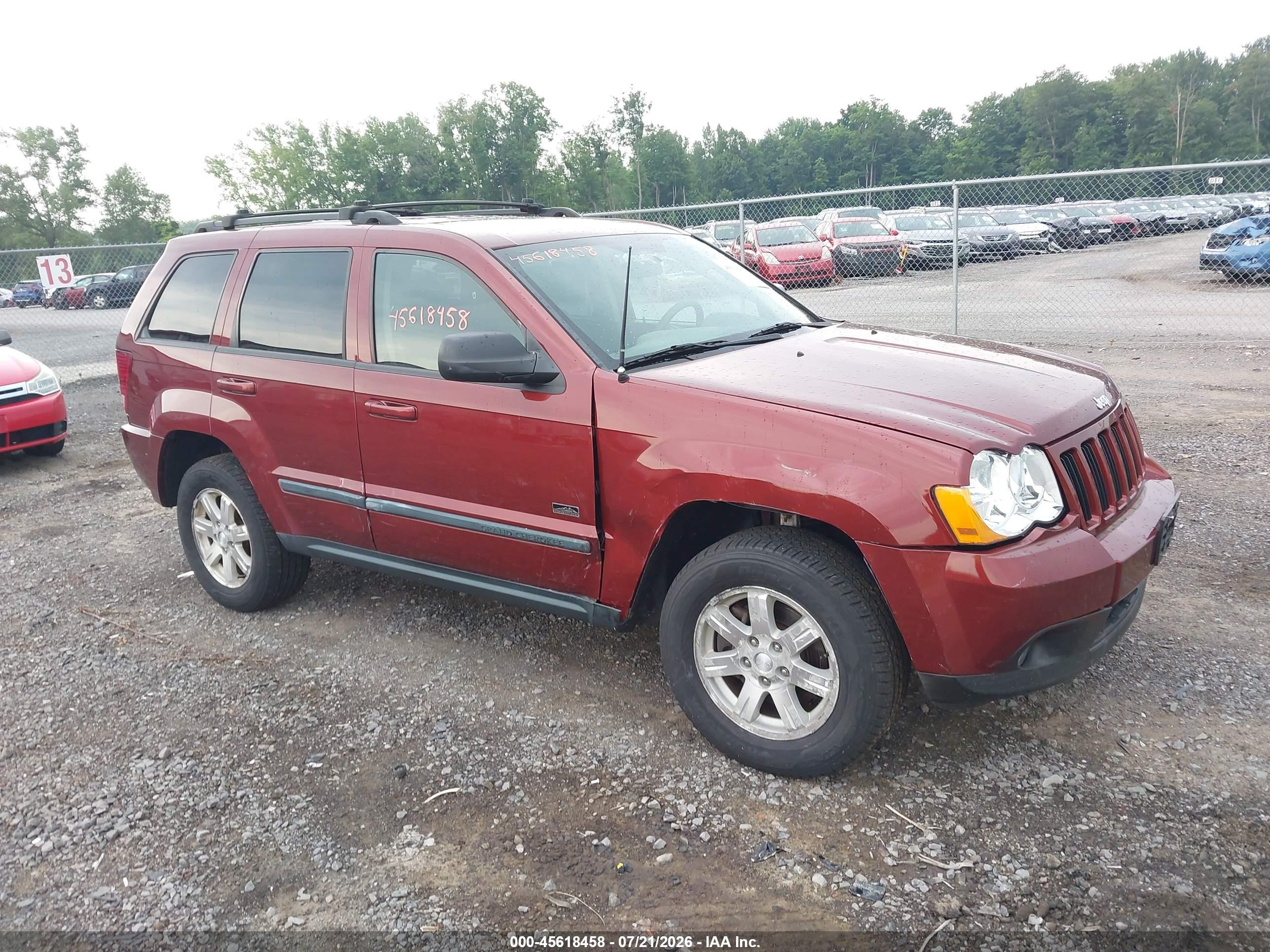 2008 Jeep Grand Cherokee Laredo, VIN 1J8GR48K58C178460 — Обычный износ