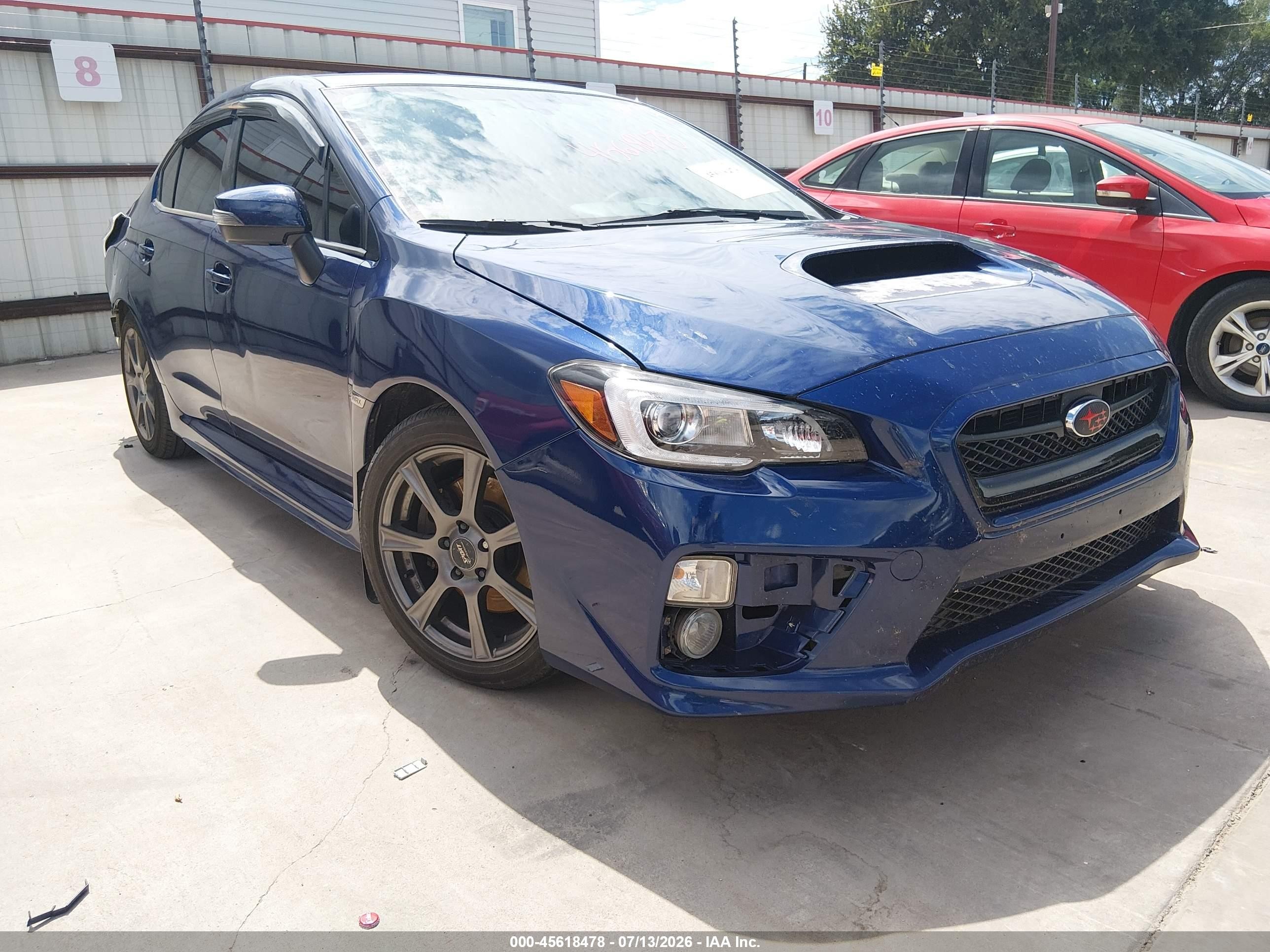 2017 Subaru WRX Limited, VIN JF1VA1N62H8839446 — Rear end