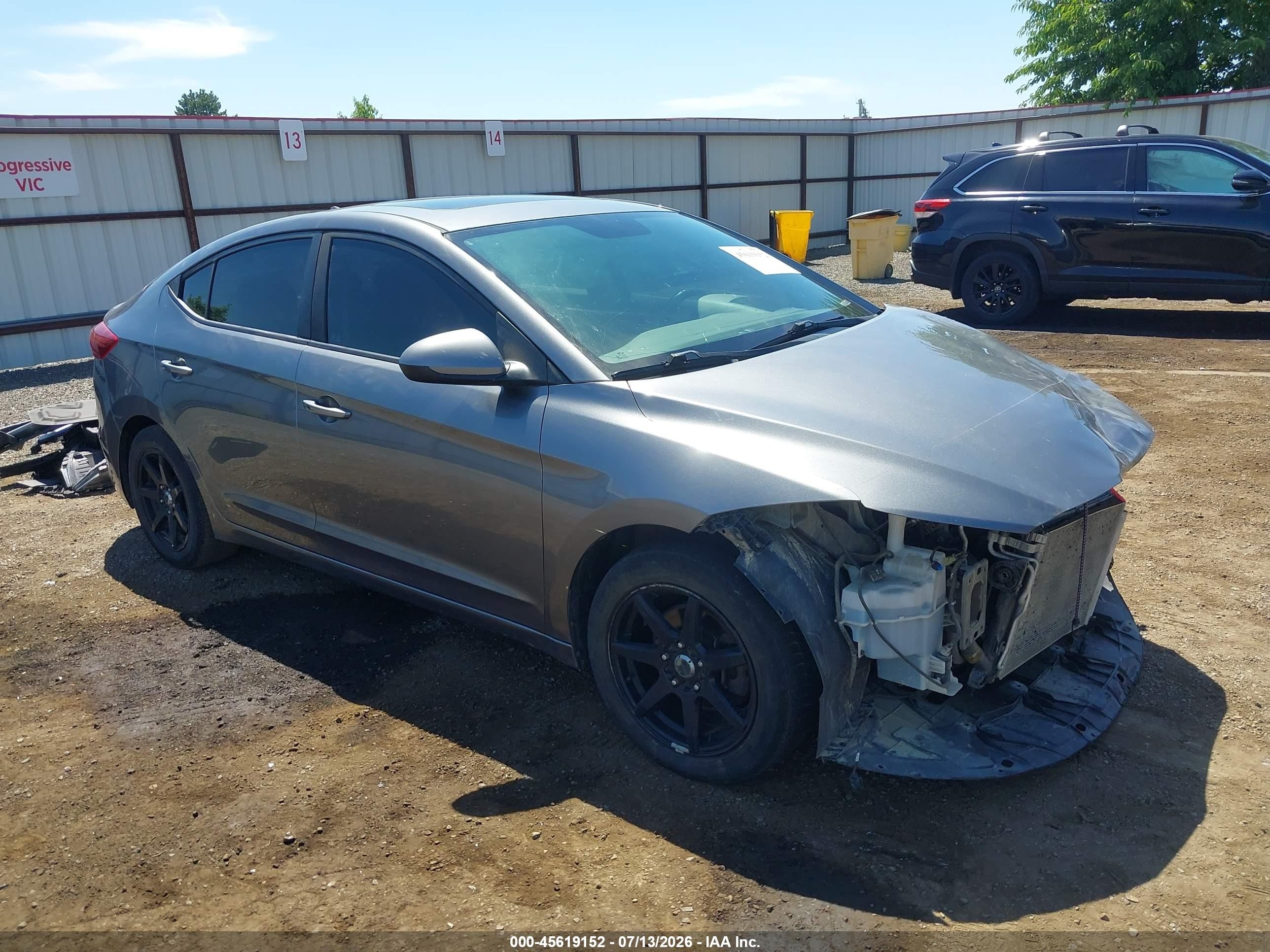 2018 Hyundai Elantra SEL, VIN 5NPD84LF7JH371680 — Front end