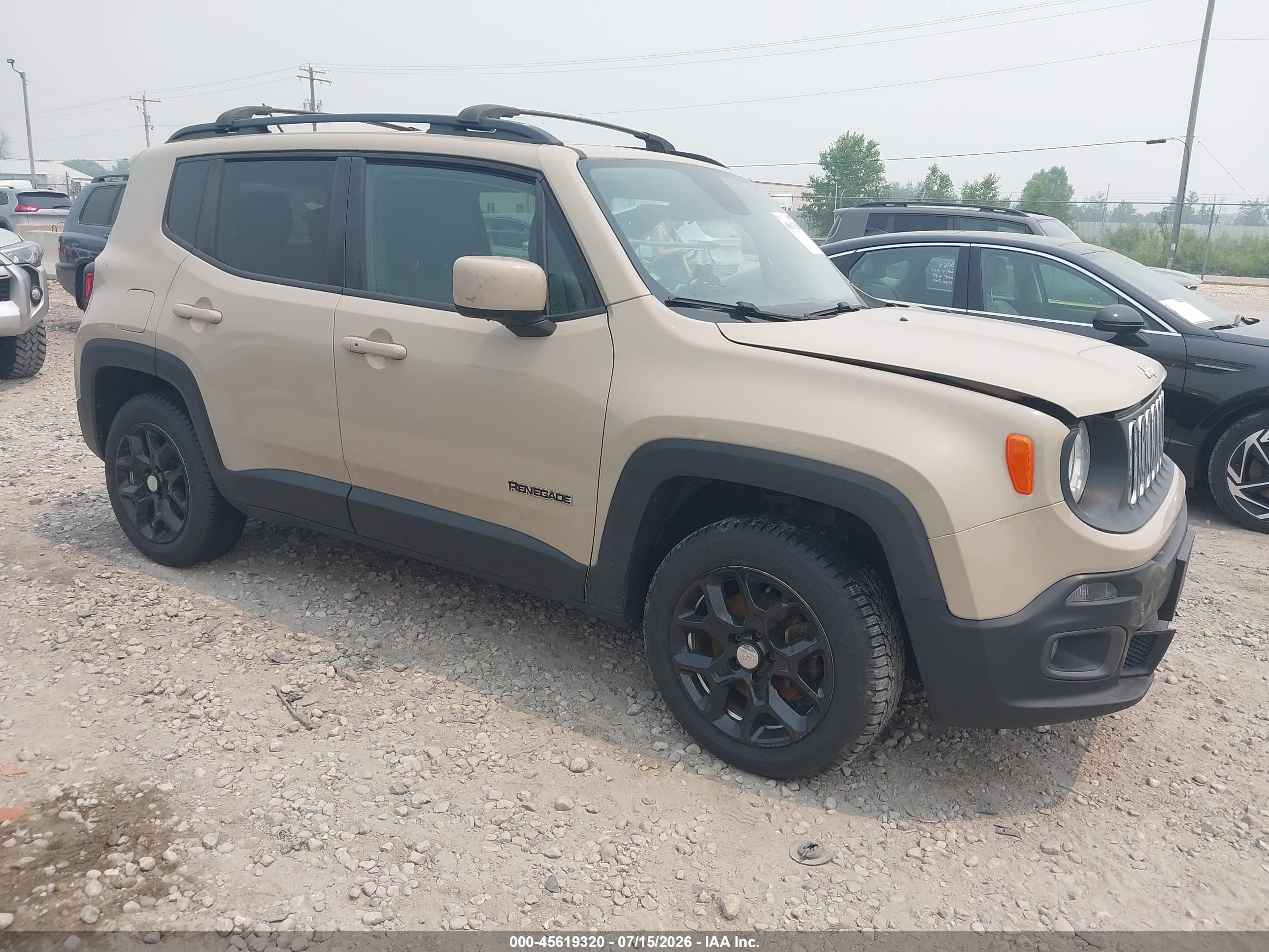 2015 Jeep Renegade Latitude, VIN ZACCJBBT7FPB97720 — Fresh water flood
