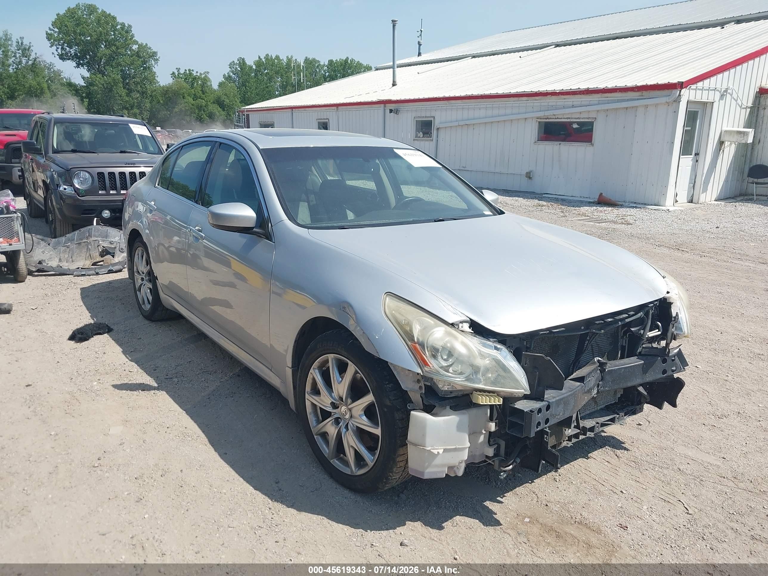 2011 Infiniti G37 x, VIN JN1CV6AR2BM355345 — Front end