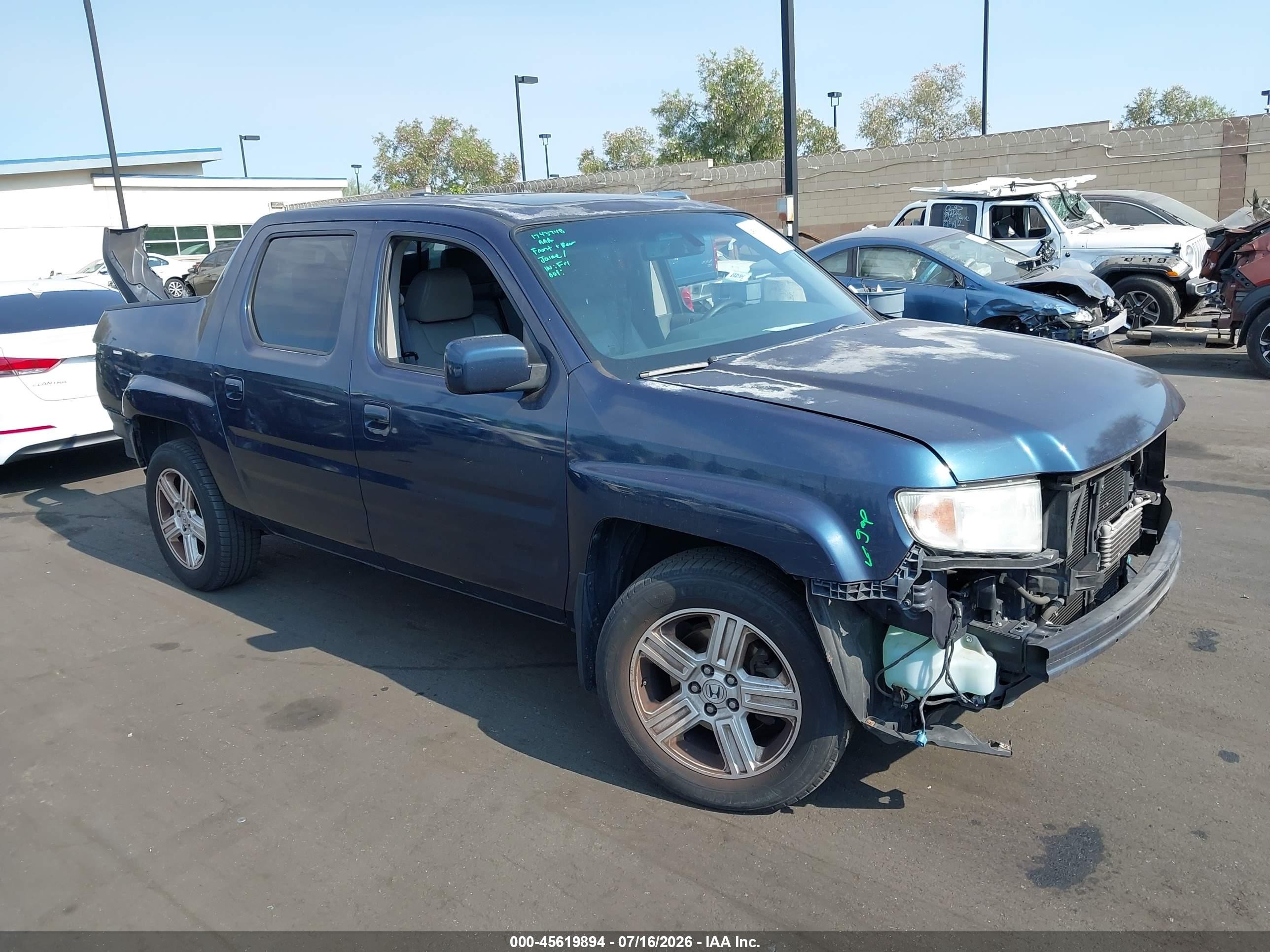 2010 Honda Ridgeline RTL, VIN 5FPYK1F51AB006230 — All over