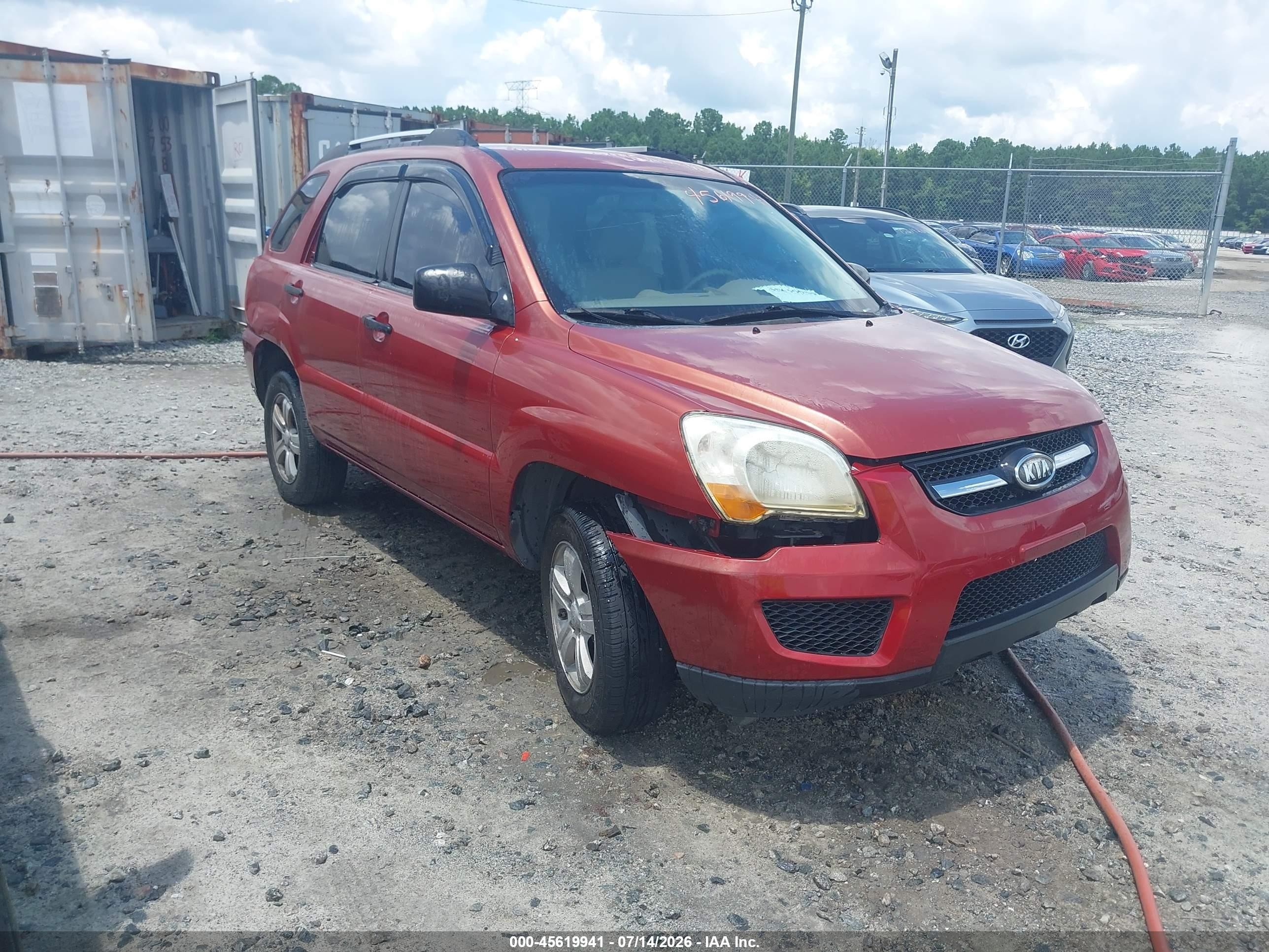 2009 Kia Sportage LX, VIN KNDJF724997572989 — Normal wear