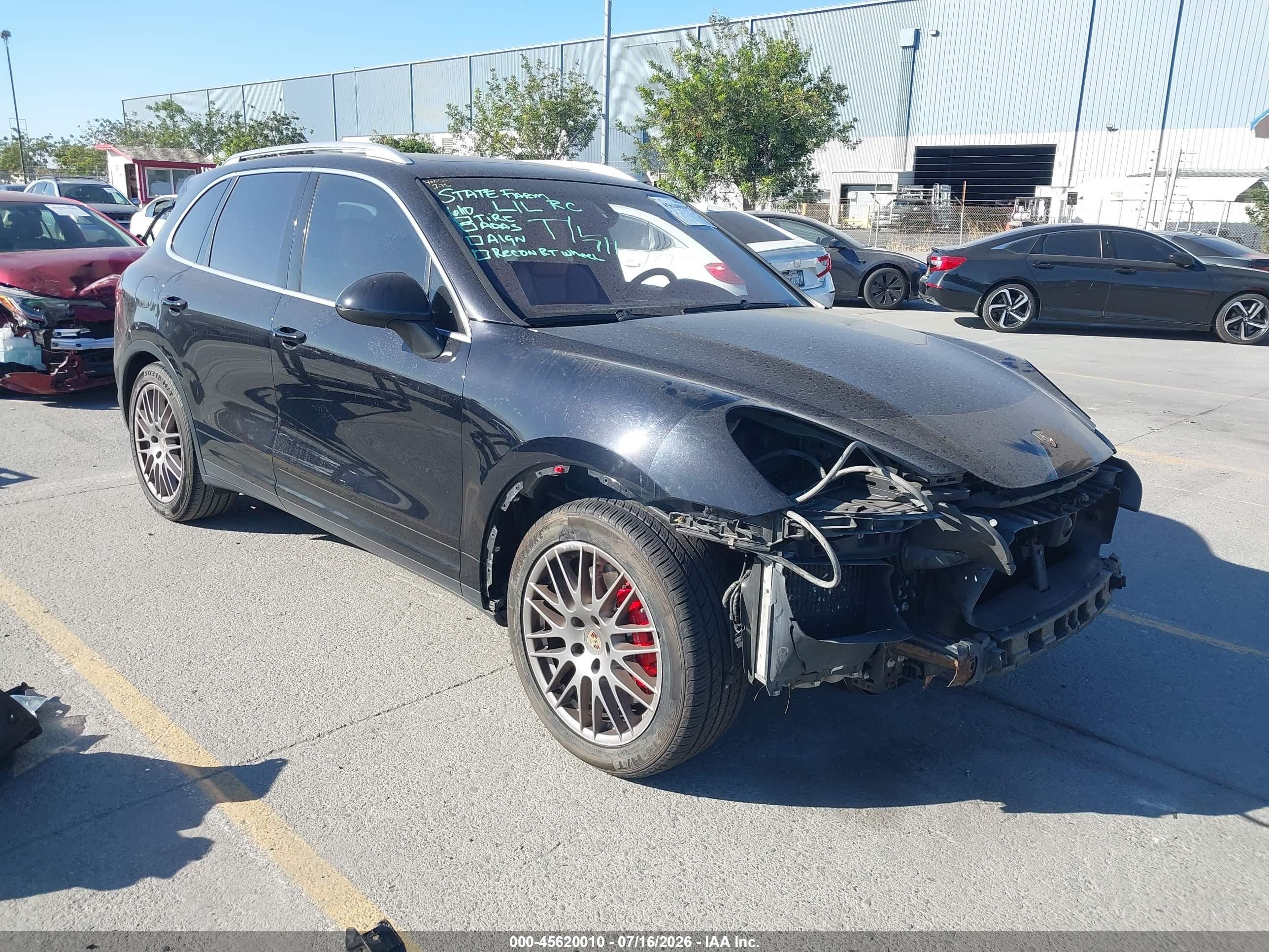 2012 Porsche Cayenne Turbo, VIN WP1AC2A27CLA82656 — Front end