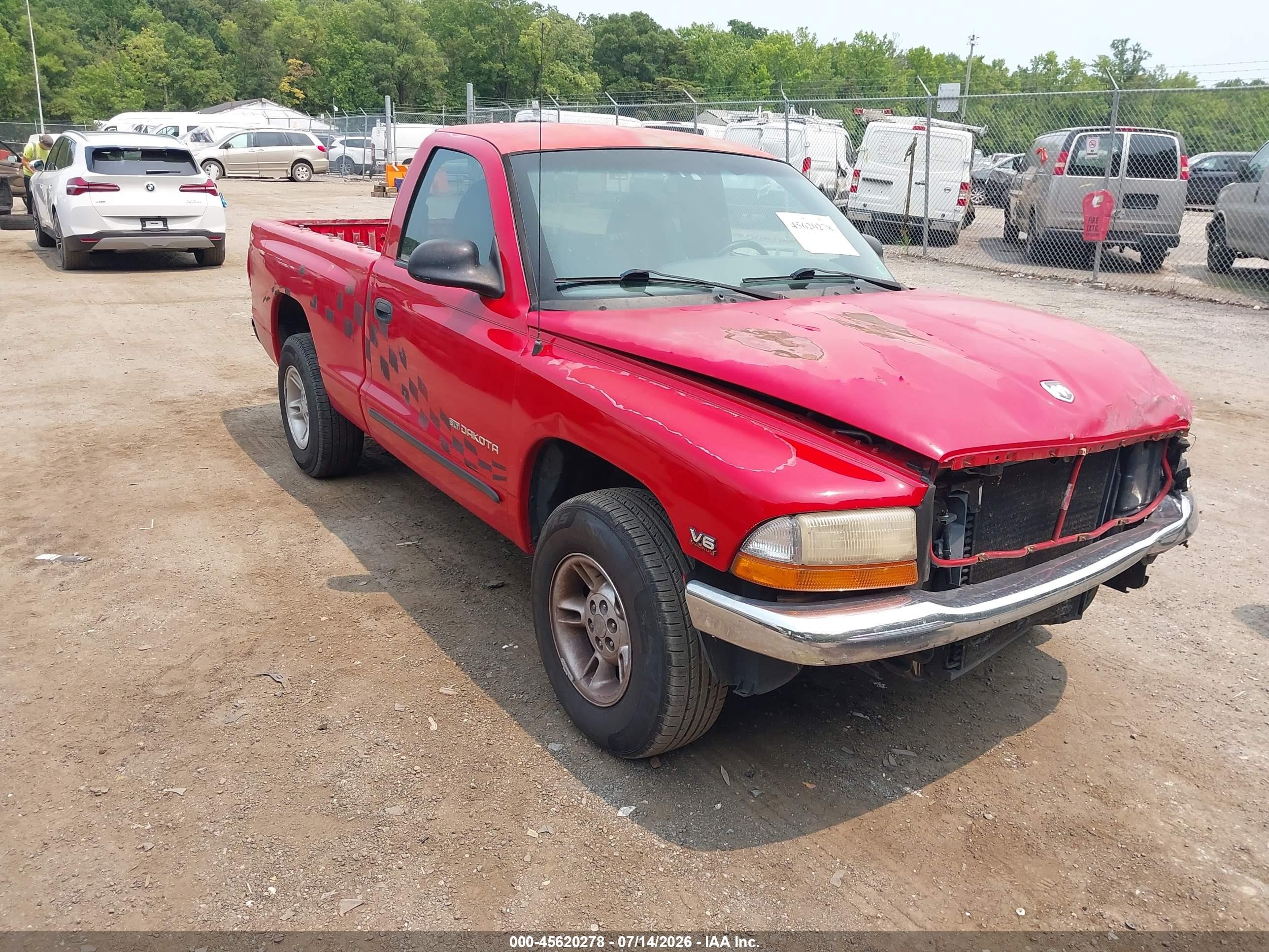 1999 Dodge Dakota SLT, VIN 1B7FL26X4XS268856 — Перед