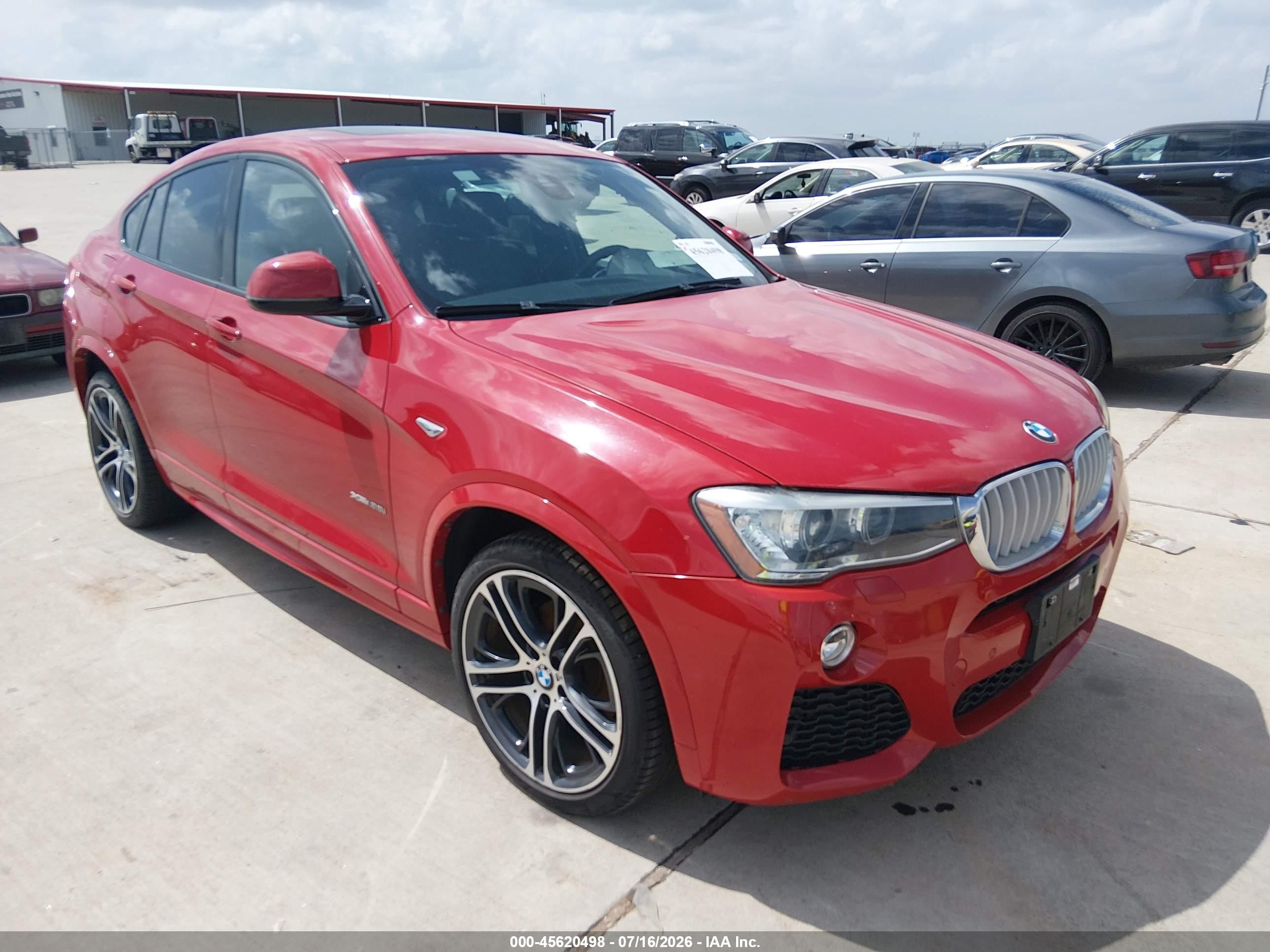 2018 BMW X4 xDrive28i, VIN 5UXXW3C58J0T82168 — Water / flood