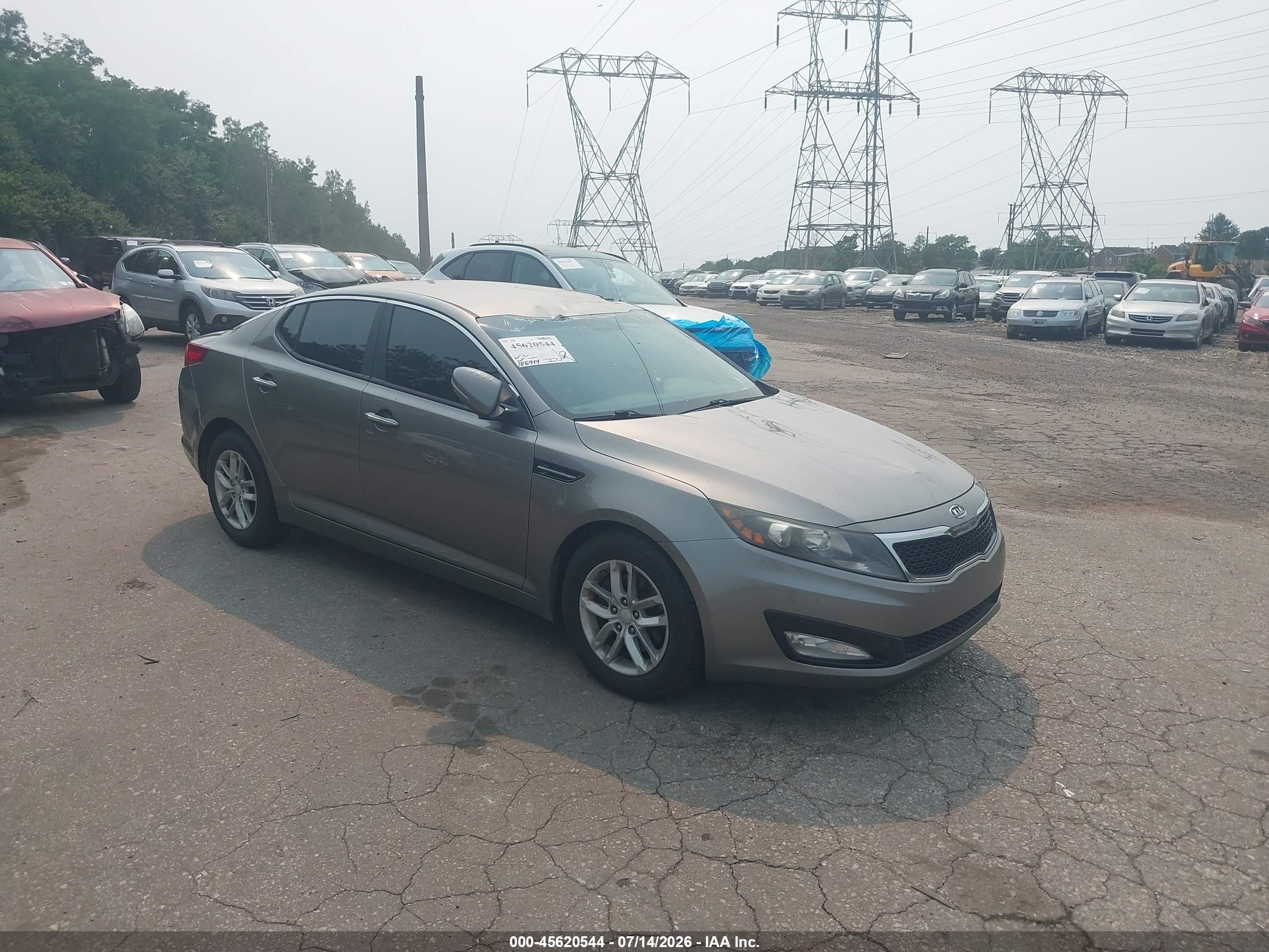 2012 Kia Optima LX, VIN 5XXGM4A75CG069789 — Крыша