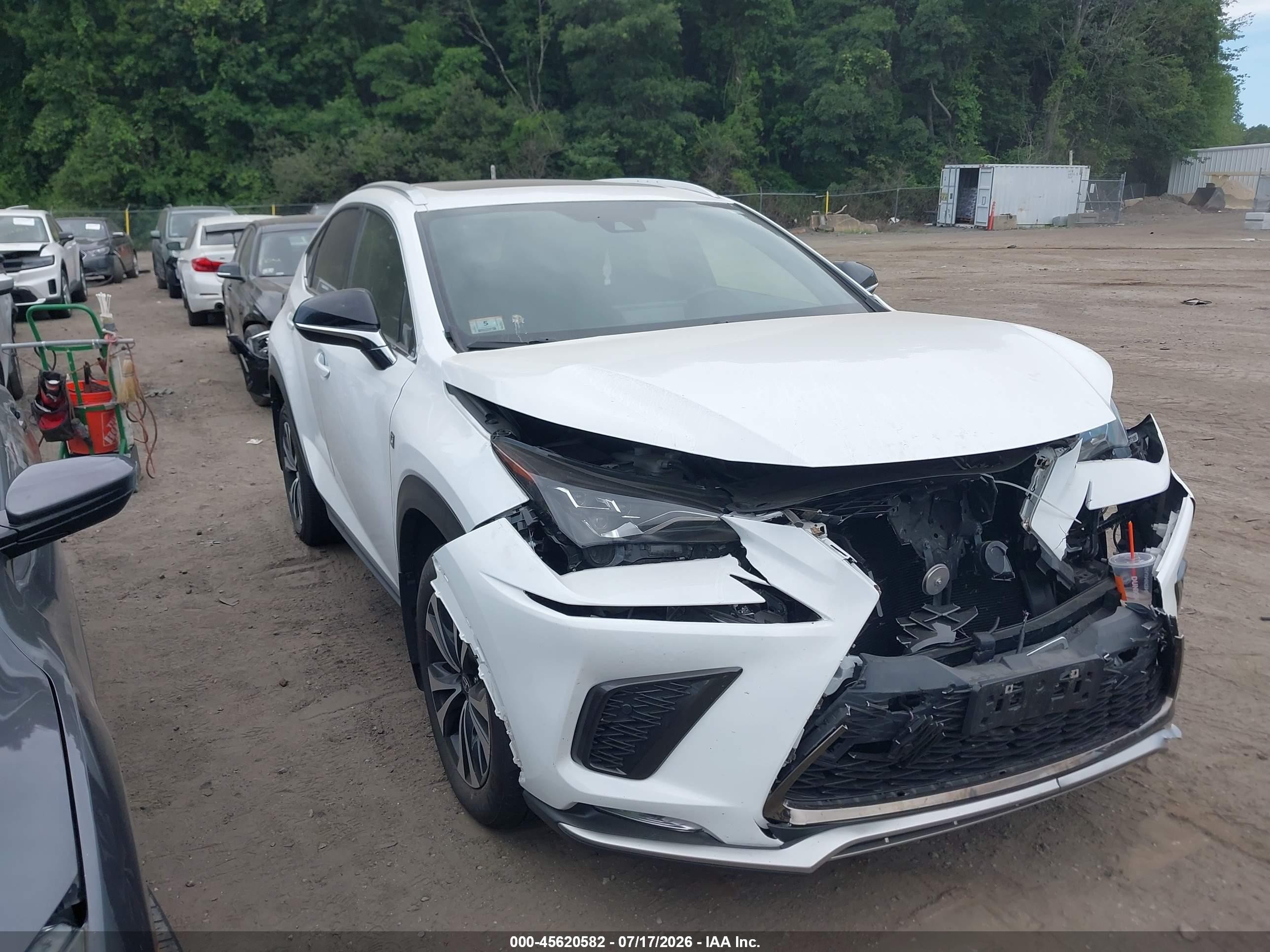 2021 Lexus NX 300 F Sport, VIN JTJSARDZ2M2263357 — Front end