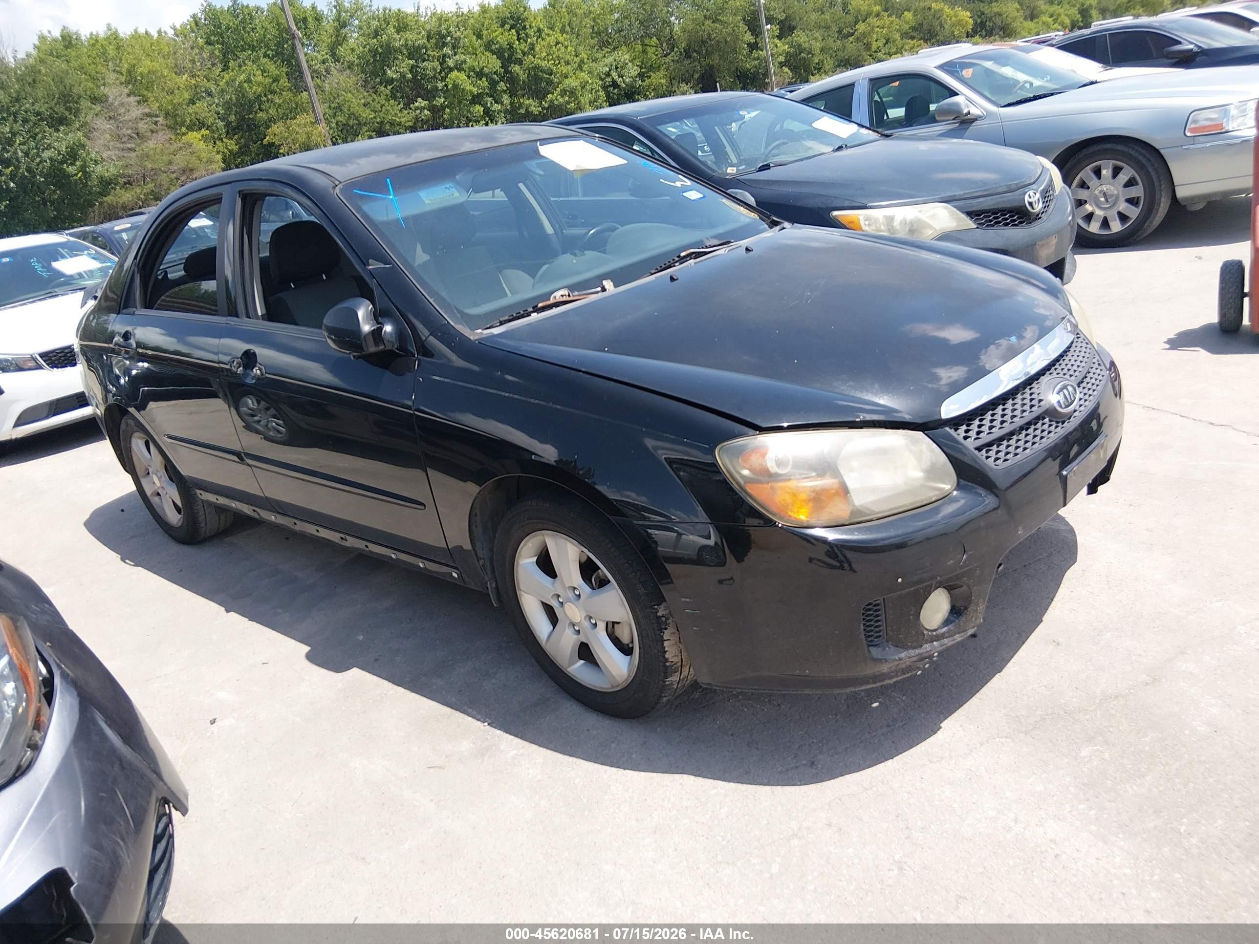 2009 Kia Spectra EX, VIN KNAFE221995027093 — Normal wear