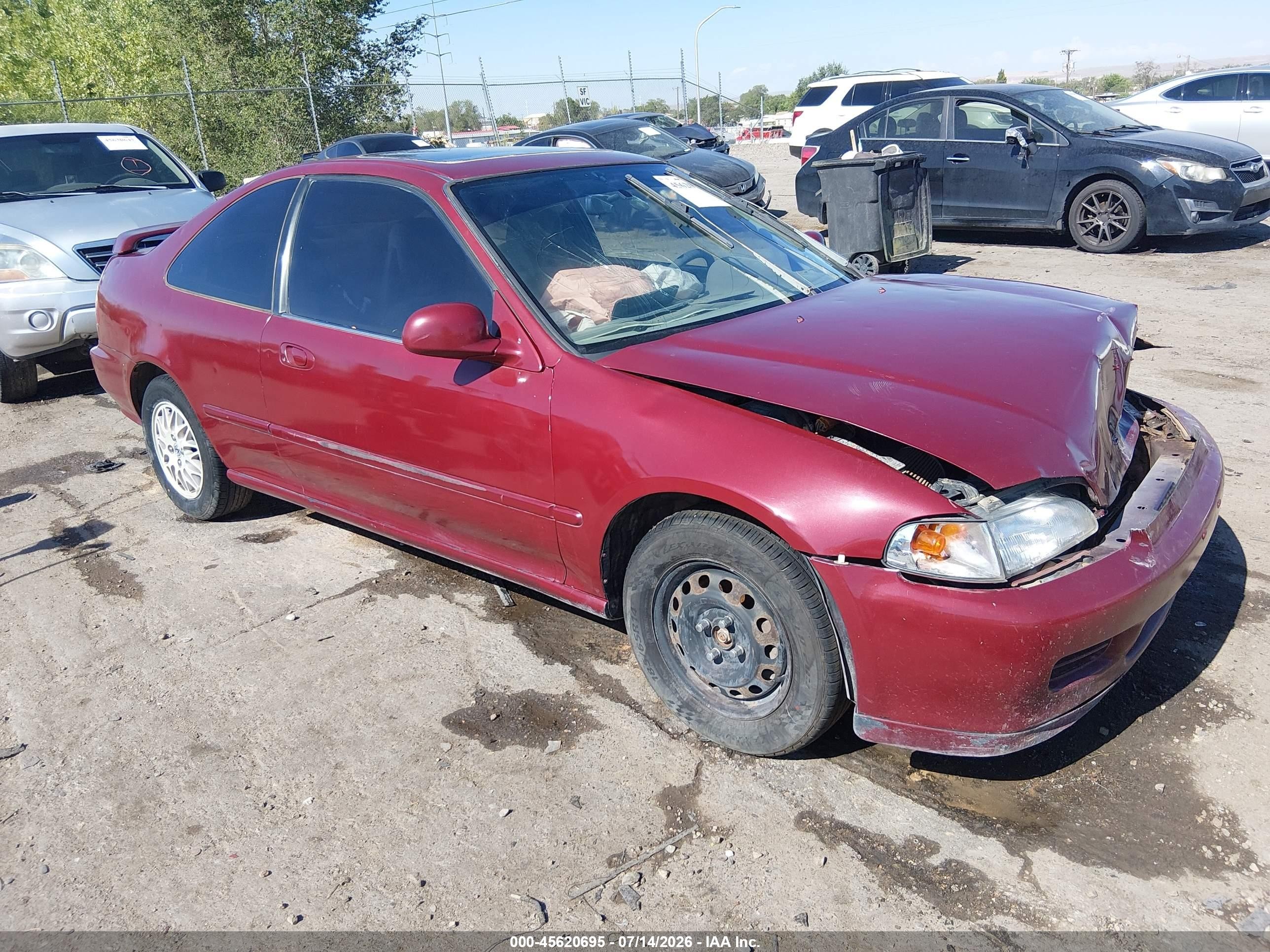 1994 Honda Civic, VIN 2HGEJ1232RH526558 — Front end