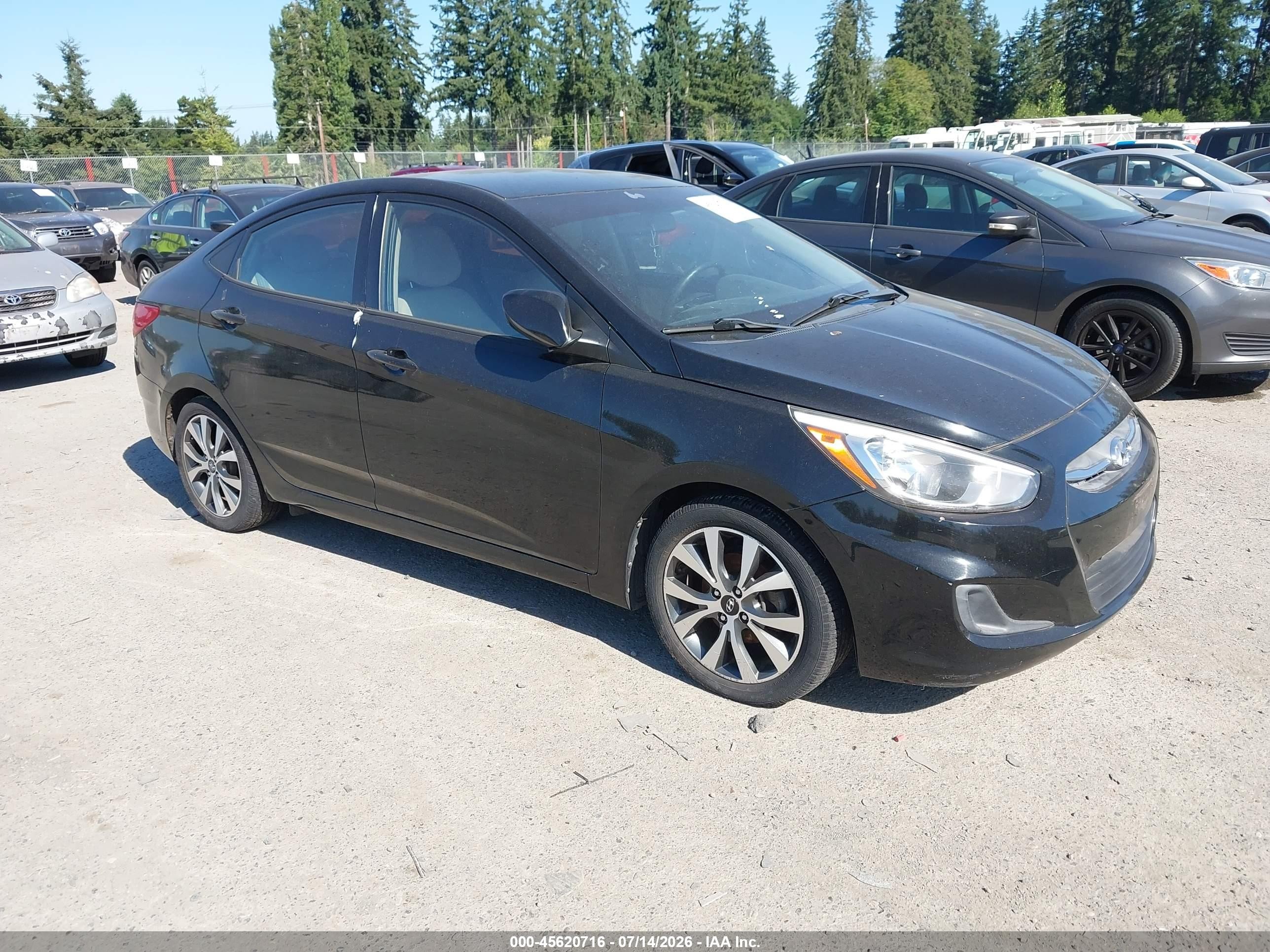 2017 Hyundai Accent SE, VIN KMHCT4AE7HU354460 — Обычный износ