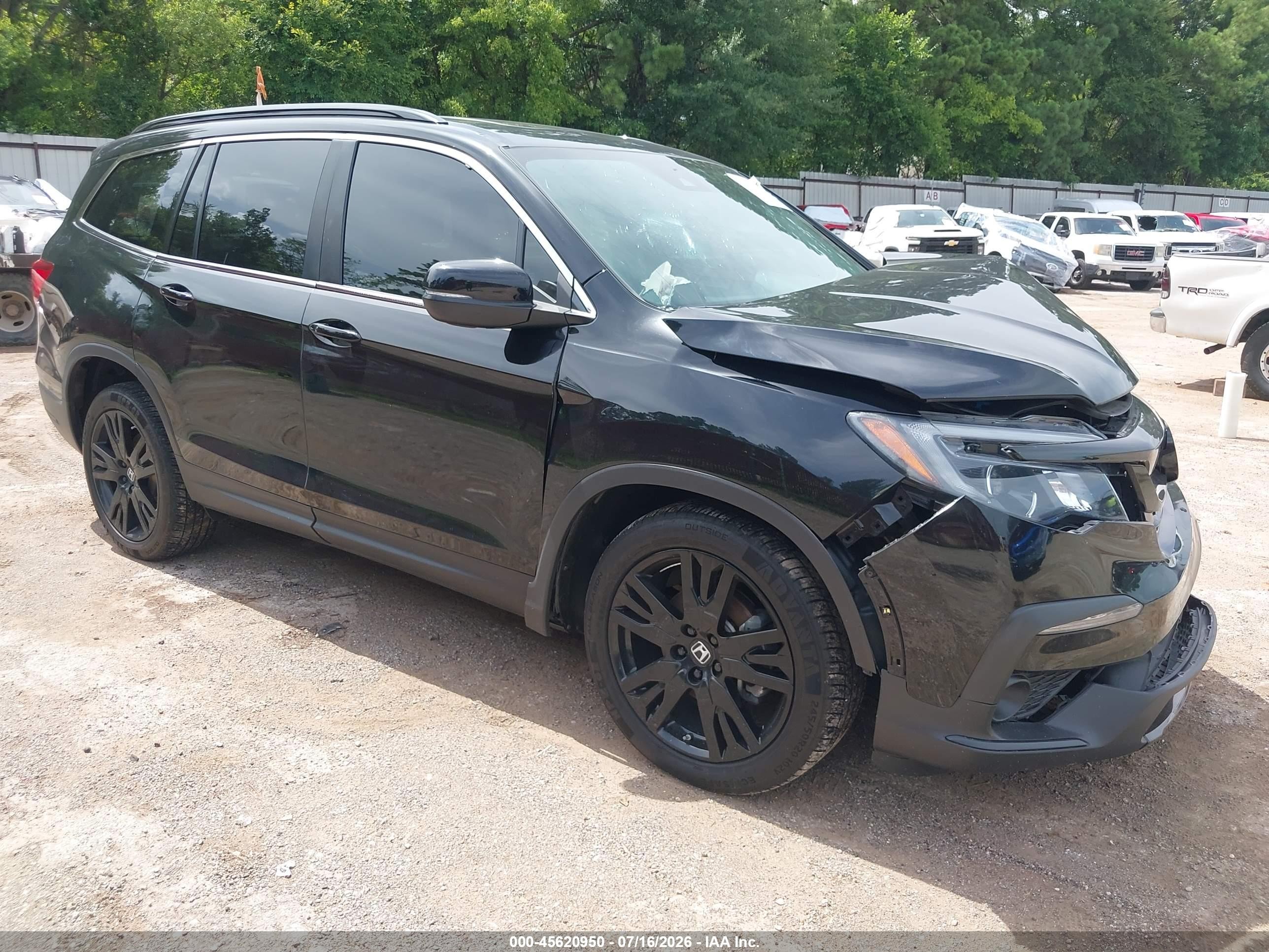 2022 Honda Pilot Special Edition, VIN 5FNYF6H29NB077517 — Front end