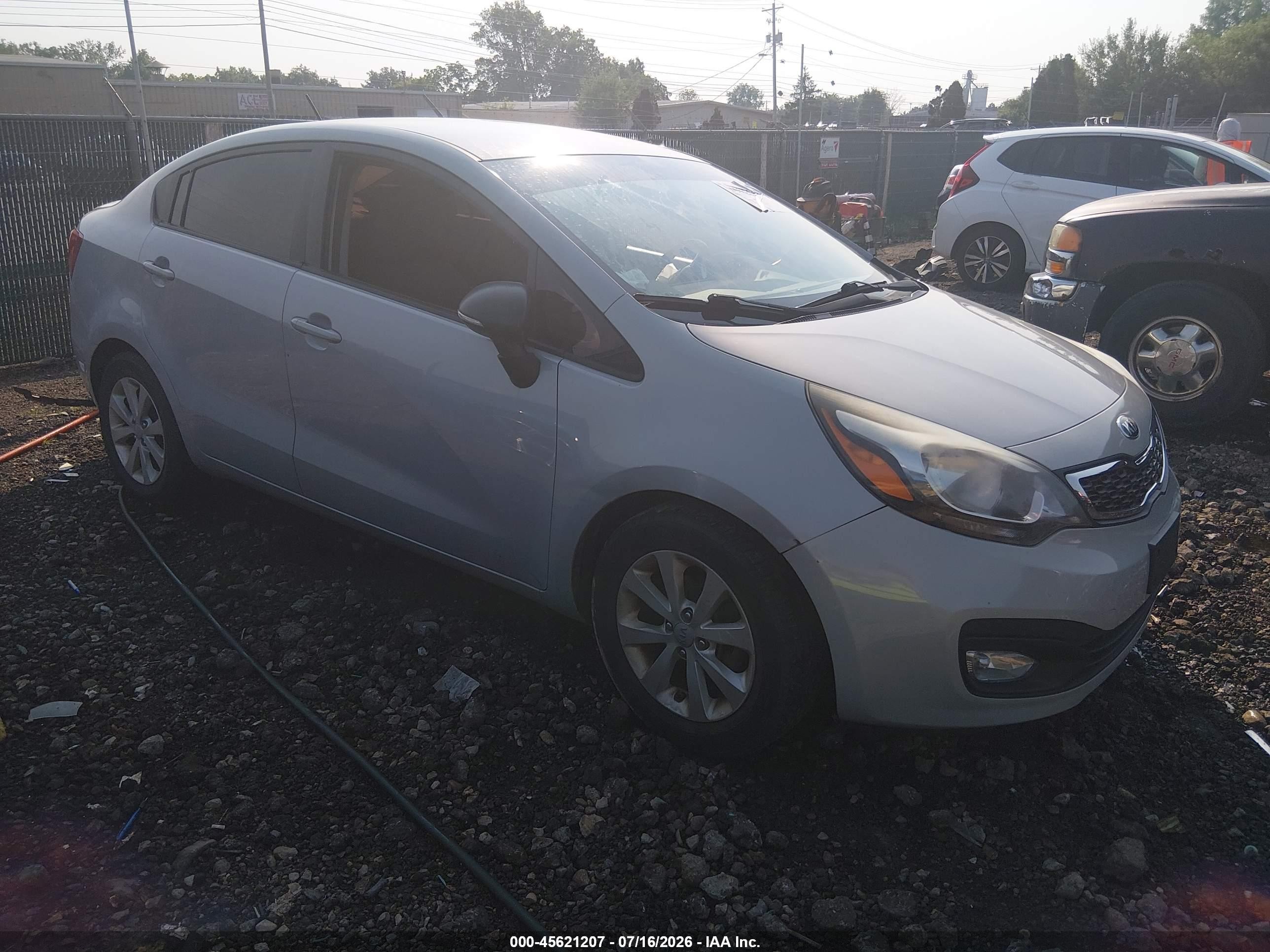 2013 Kia Rio EX, VIN KNADN4A36D6201579 — Side