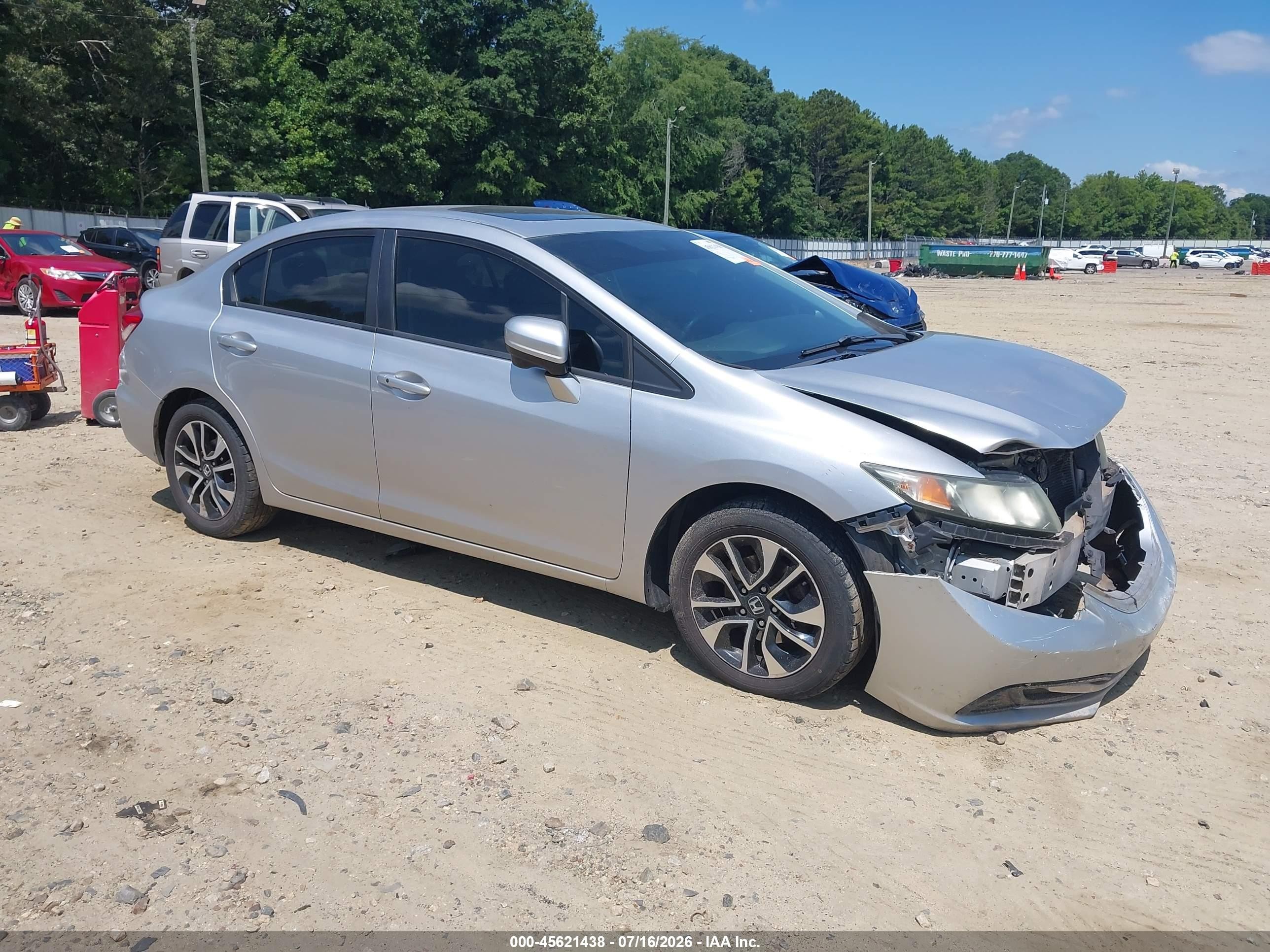 2014 Honda Civic EX, VIN 19XFB2F8XEE272860 — Front end