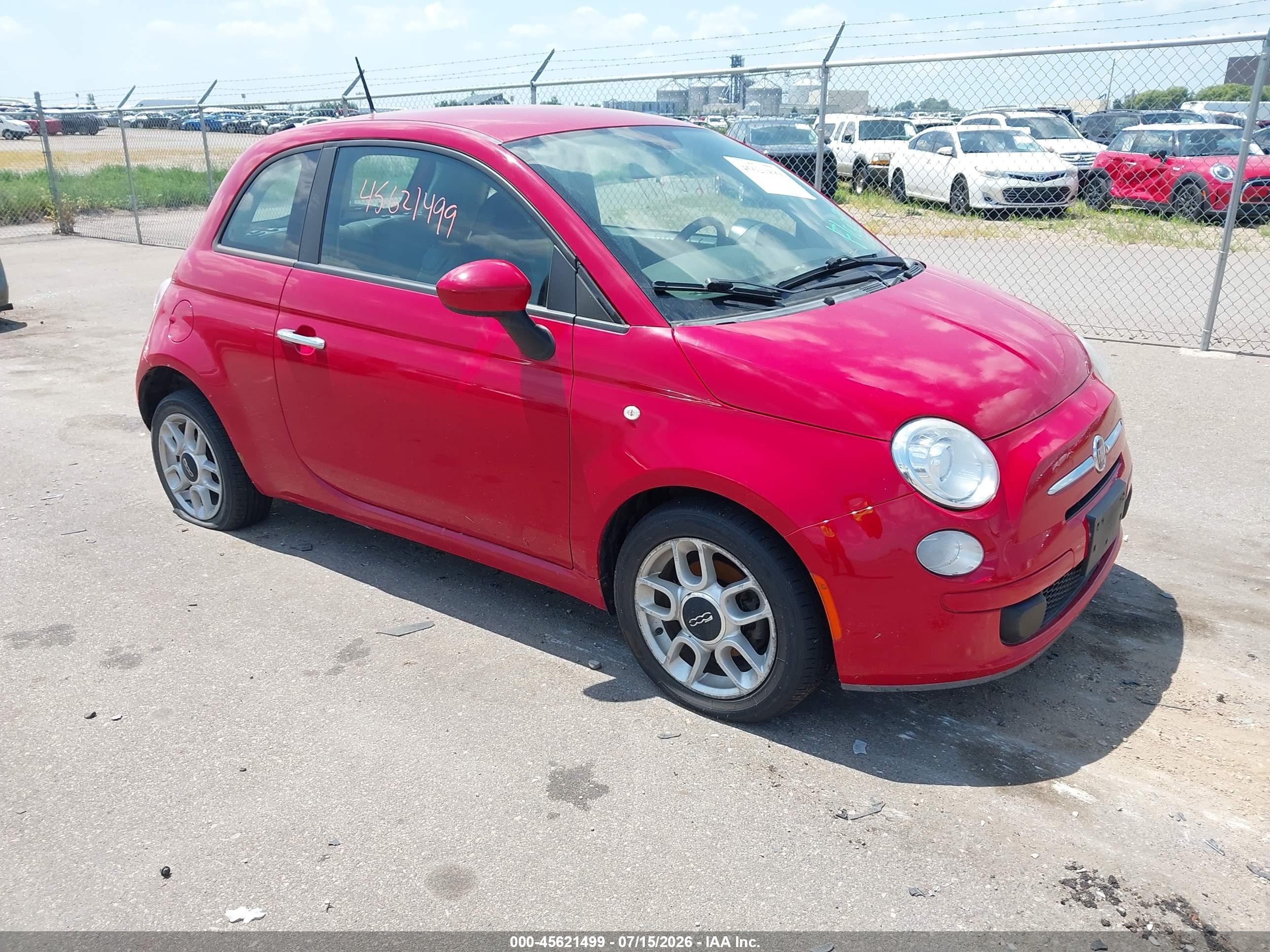 2013 FIAT 500 Pop, VIN 3C3CFFAR2DT628683 — Water / flood