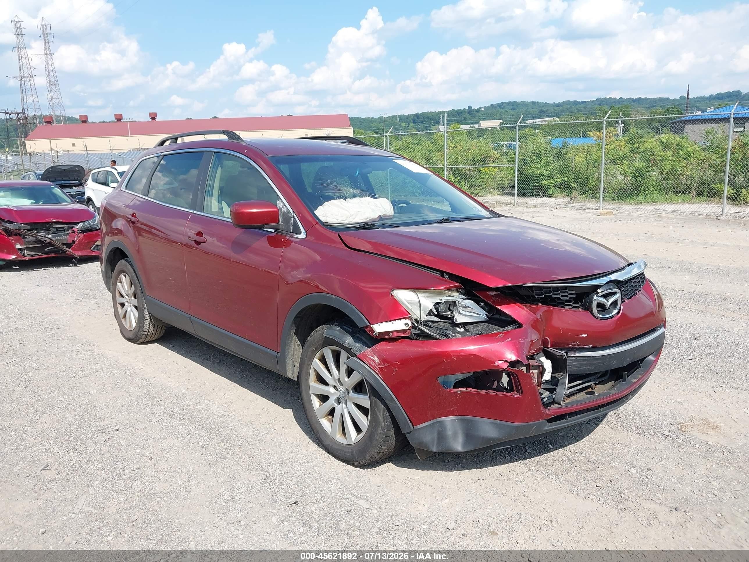 2008 Mazda CX-9 Grand Touring, VIN JM3TB28VX80138876 — Перед