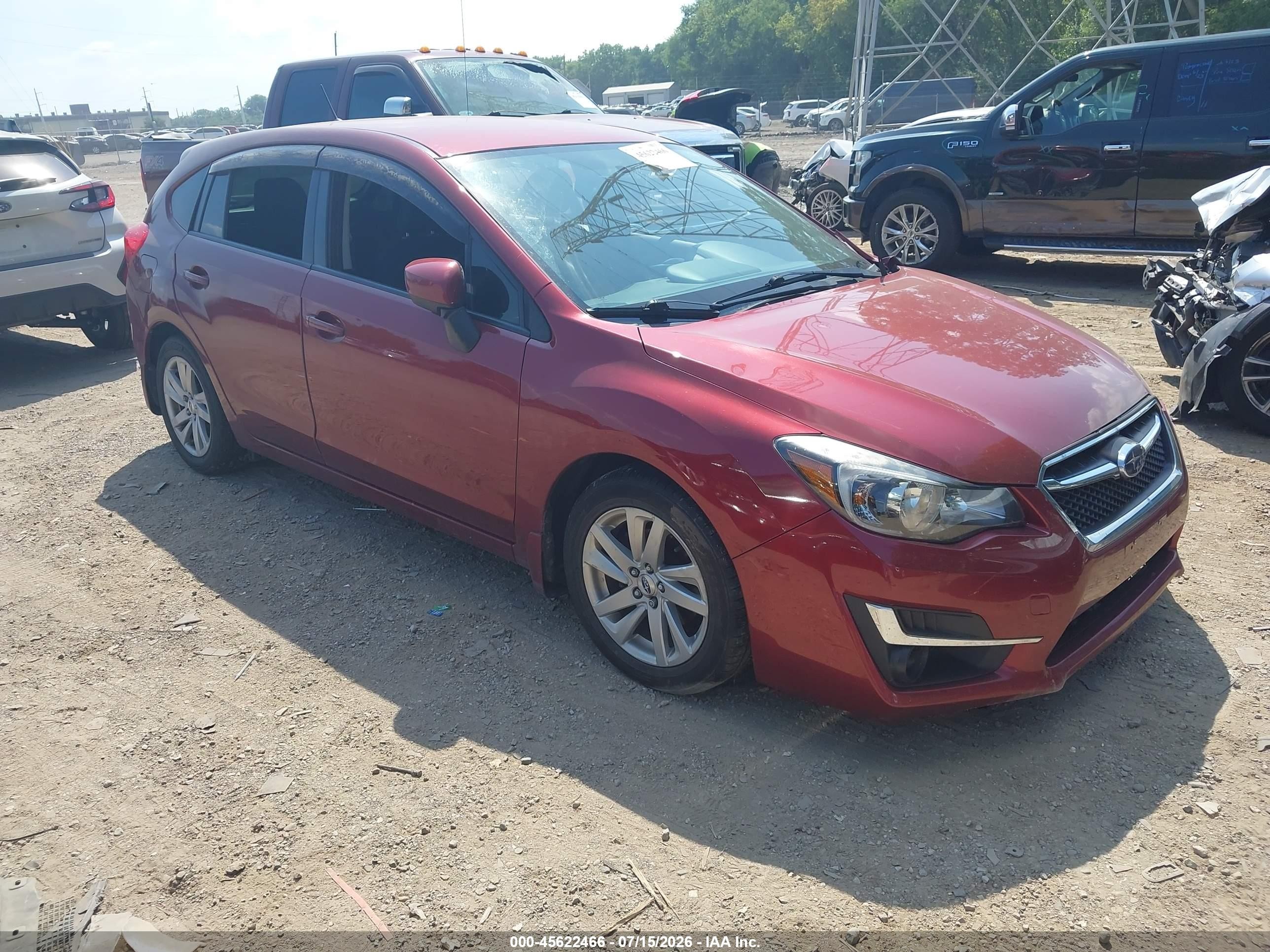 2016 Subaru Impreza Premium, VIN JF1GPAB62G8284945 — Перед