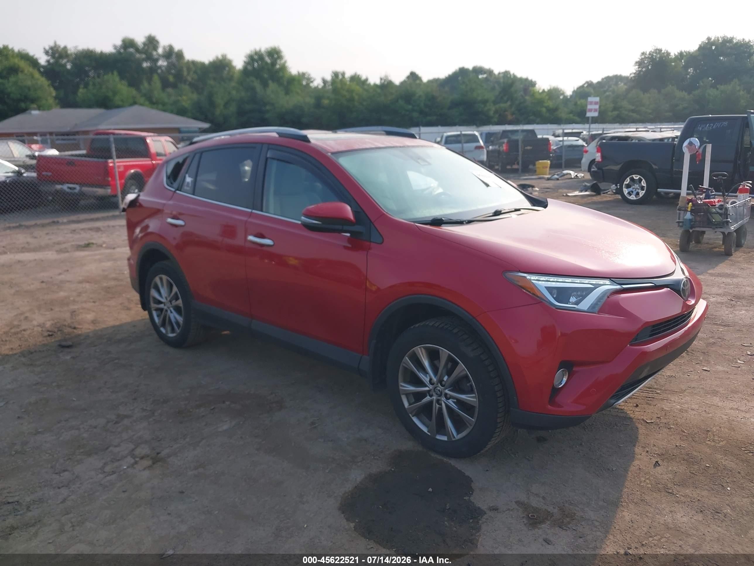 2017 Toyota RAV4 Limited, VIN 2T3DFREV5HW621492 — Rear end