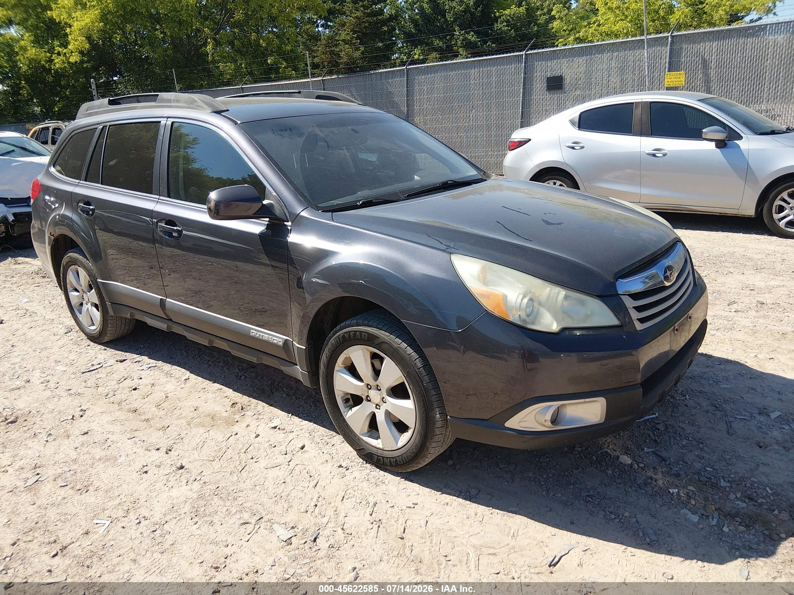 2010 Subaru Outback Premium All-Weather Anniversary, VIN 4S4BRBCC0A3342107 — Side