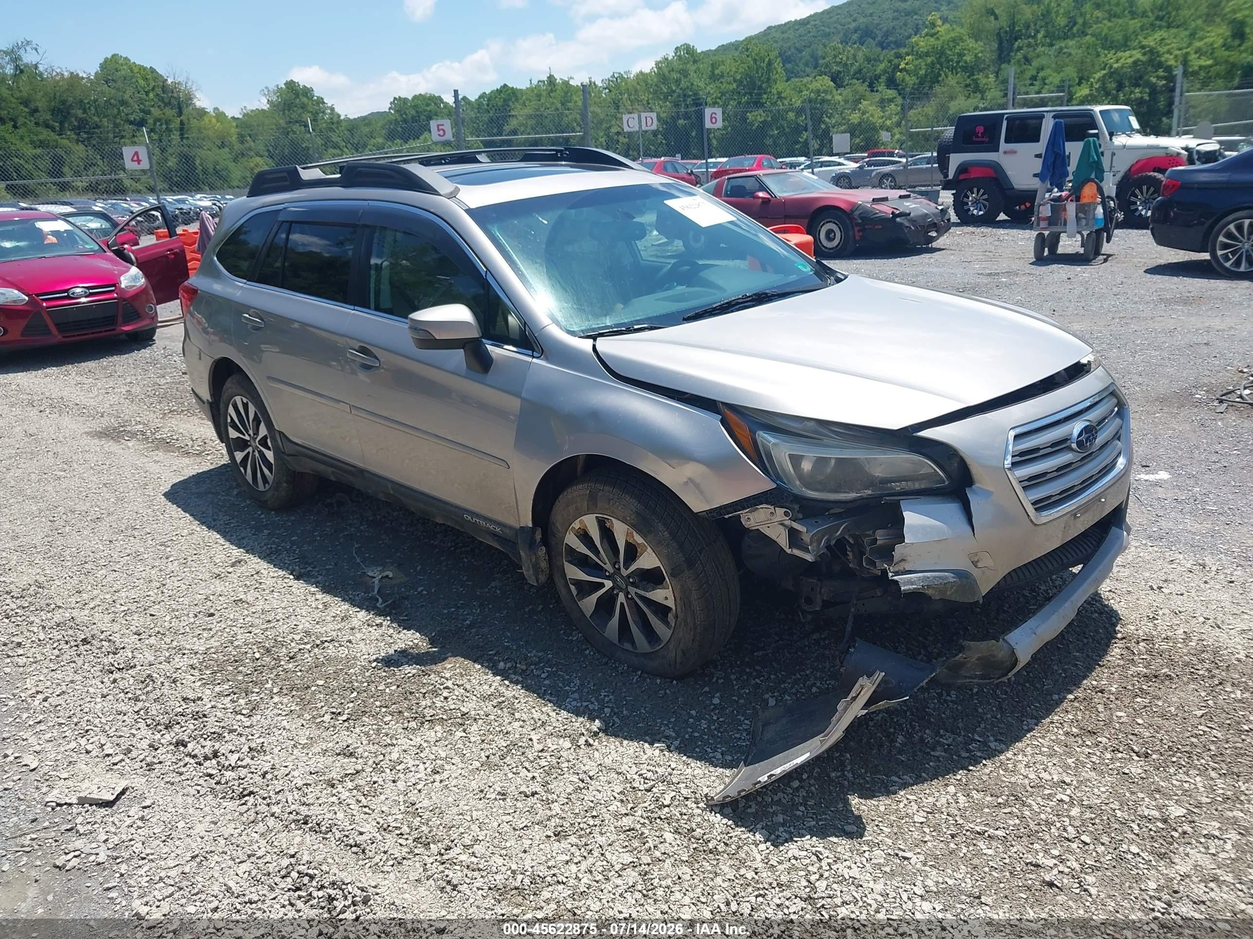 2016 Subaru Outback Limited, VIN 4S4BSANCXG3322211 — Rollover