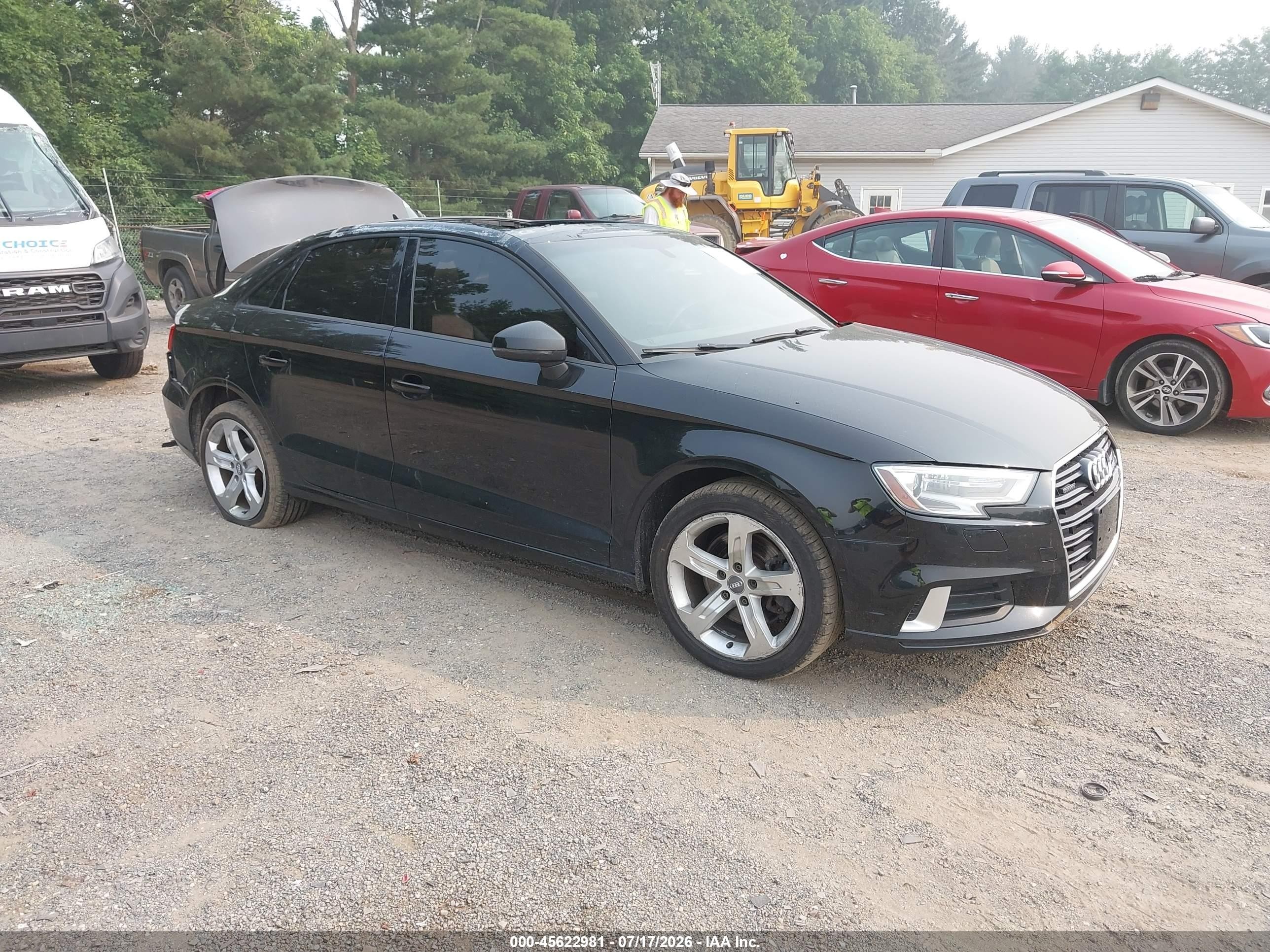 2017 Audi A3 Premium, VIN WAUB8GFF1H1058899 — Крыша