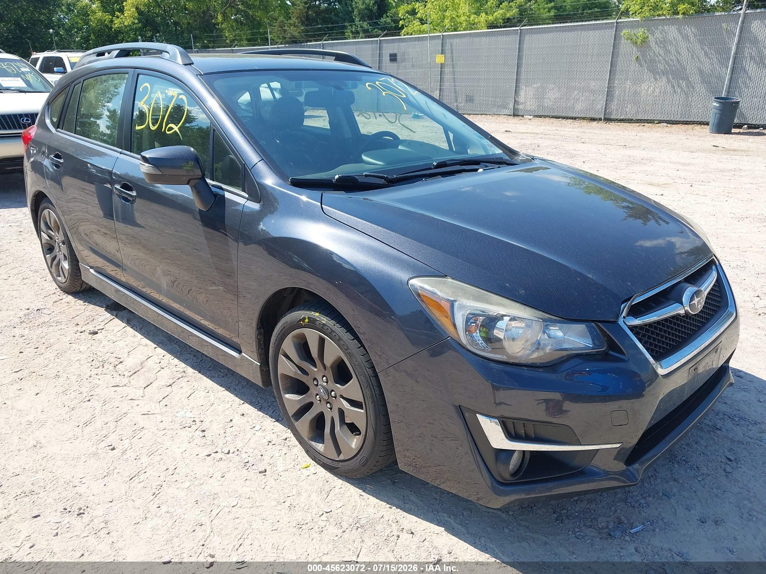 2015 Subaru Impreza Special Sports Limited, VIN JF1GPAZ64F8266161 — Normal wear